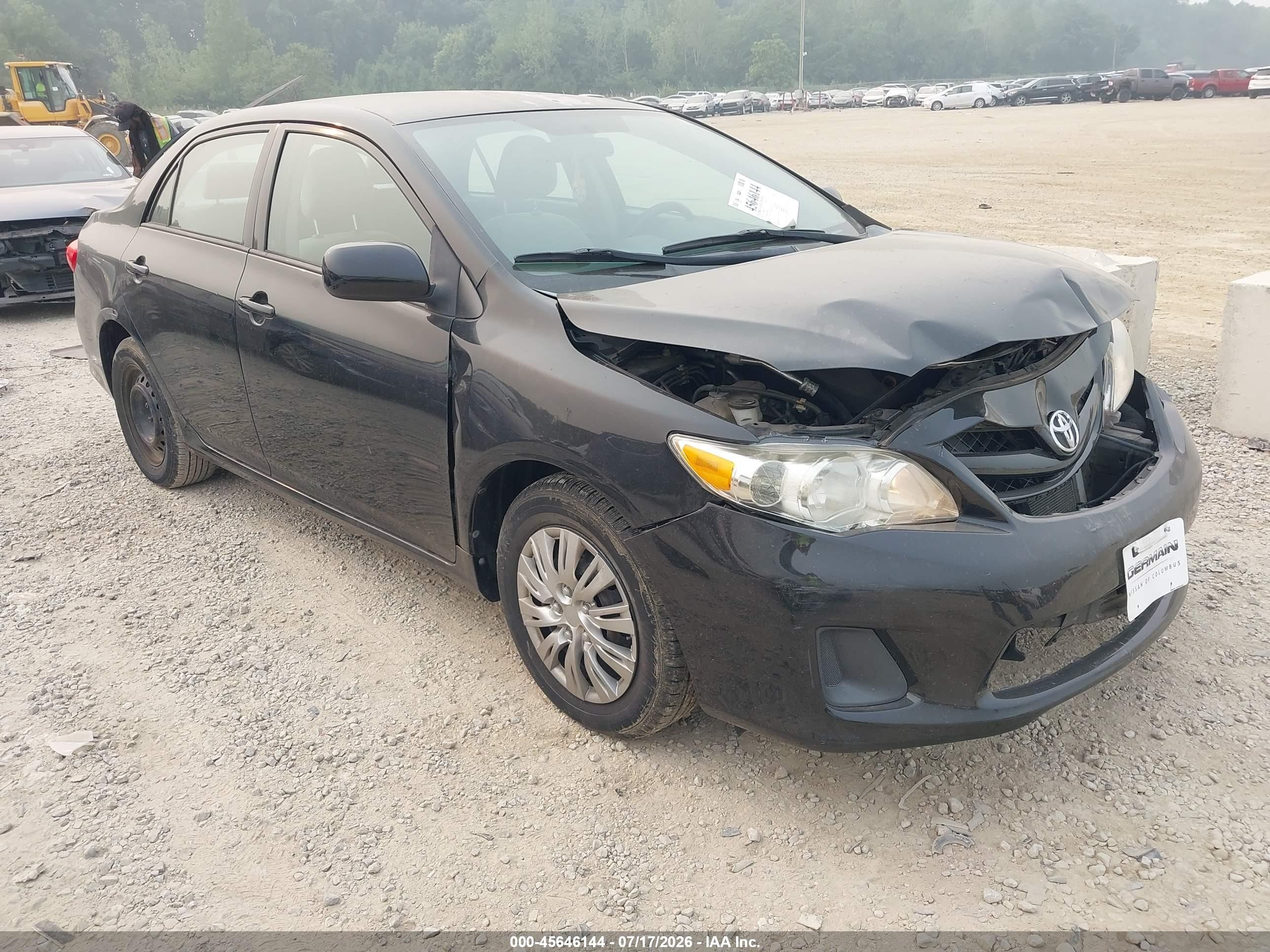 2012 Toyota Corolla L Black vin: 2T1BU4EE2CC835407