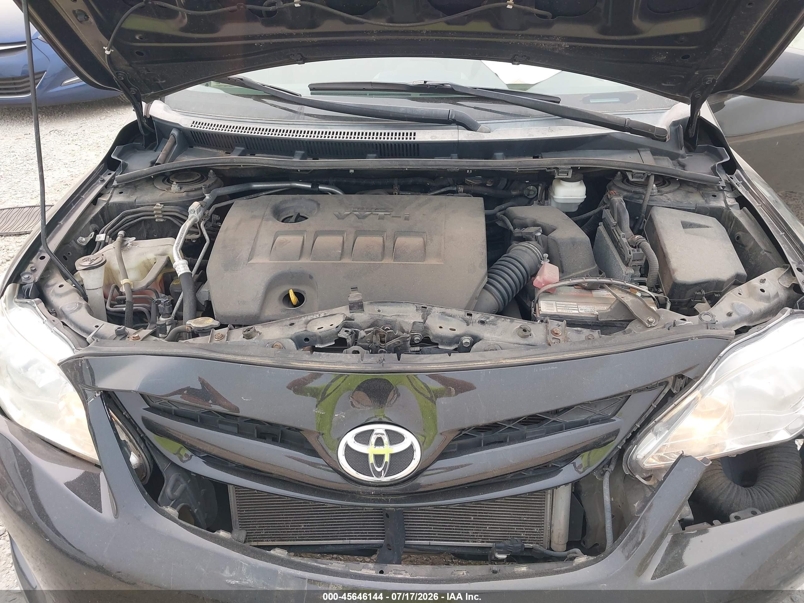 2012 Toyota Corolla L Black vin: 2T1BU4EE2CC835407