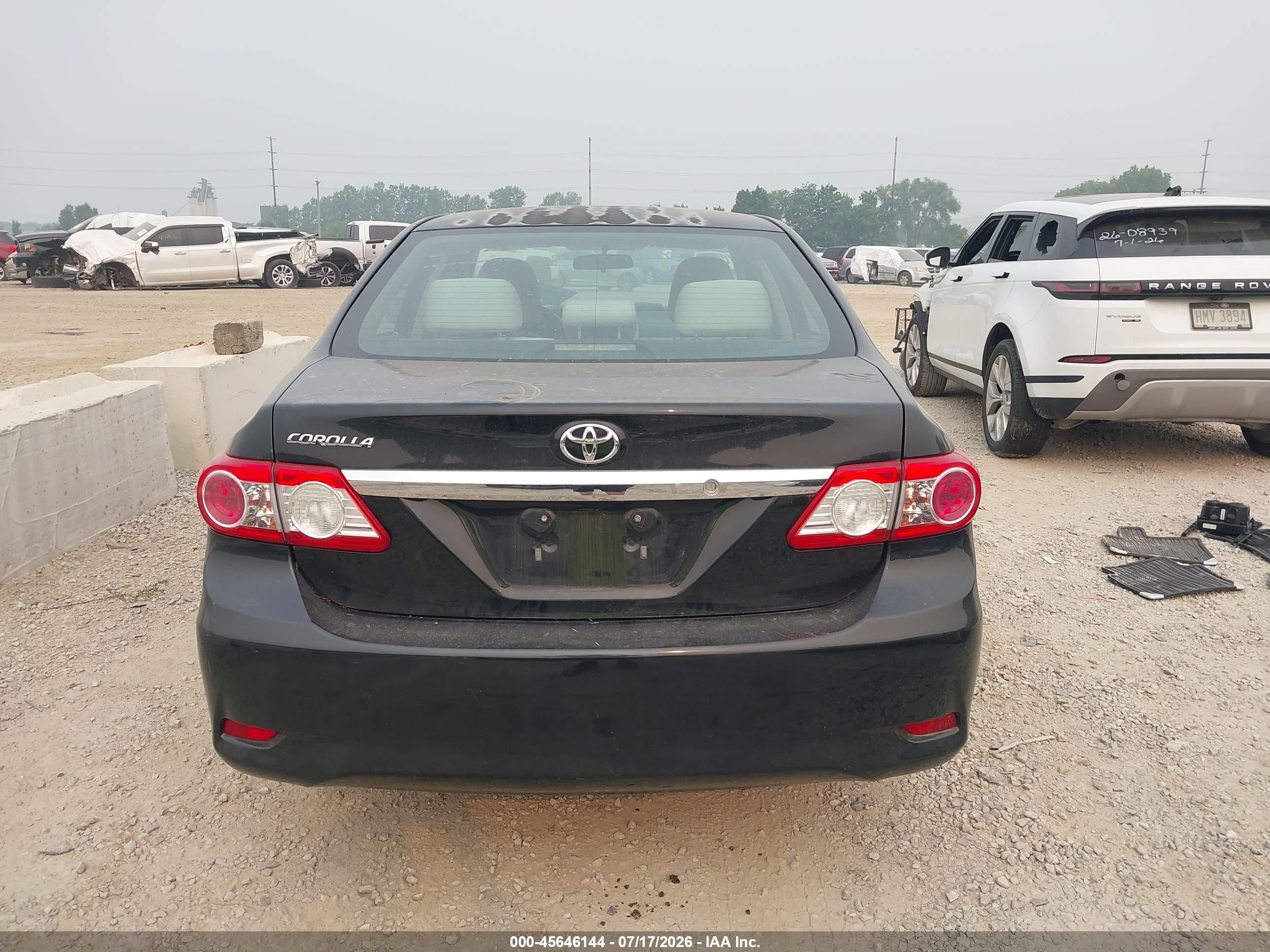 2012 Toyota Corolla L Black vin: 2T1BU4EE2CC835407
