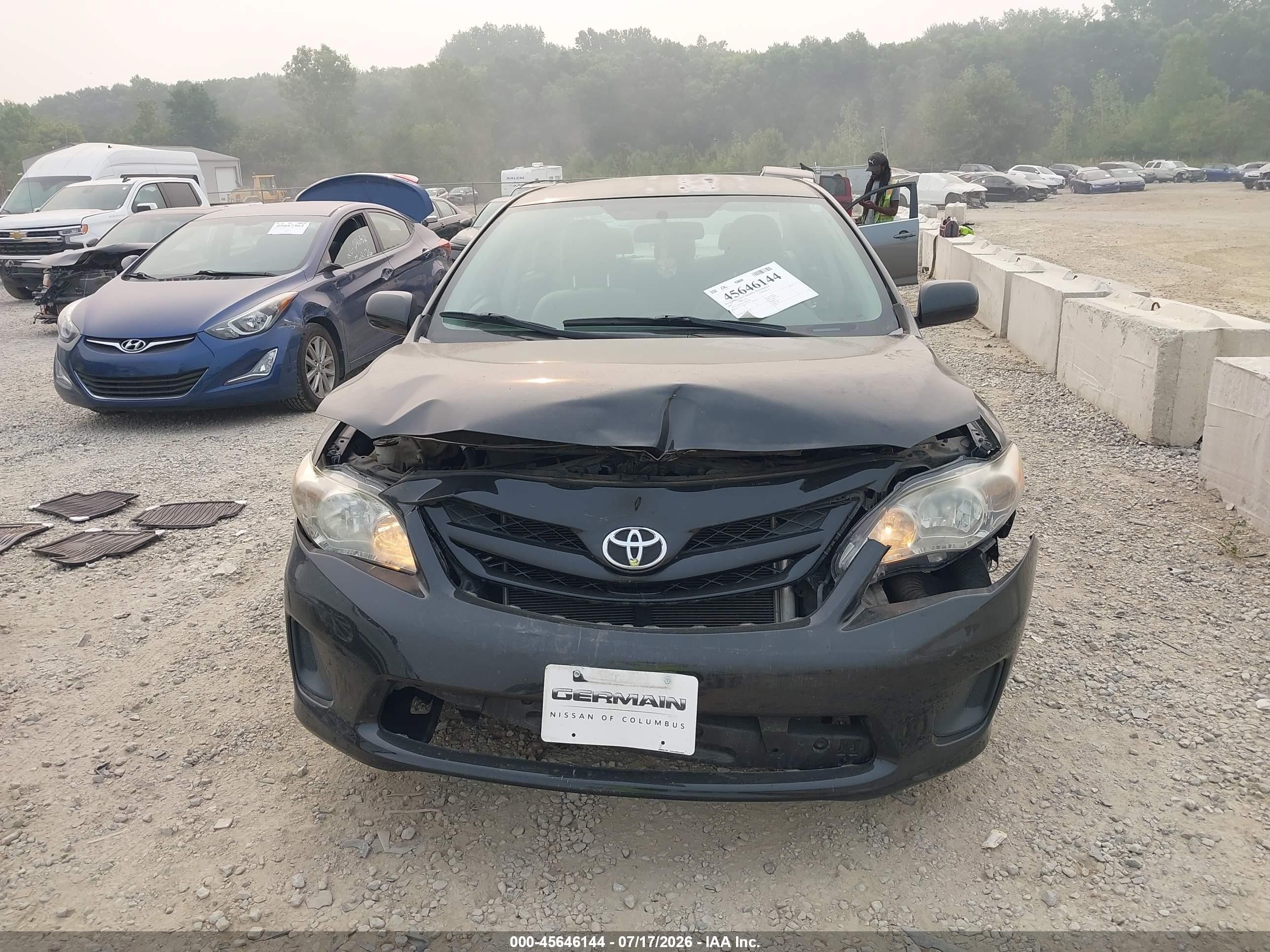 2012 Toyota Corolla L Black vin: 2T1BU4EE2CC835407