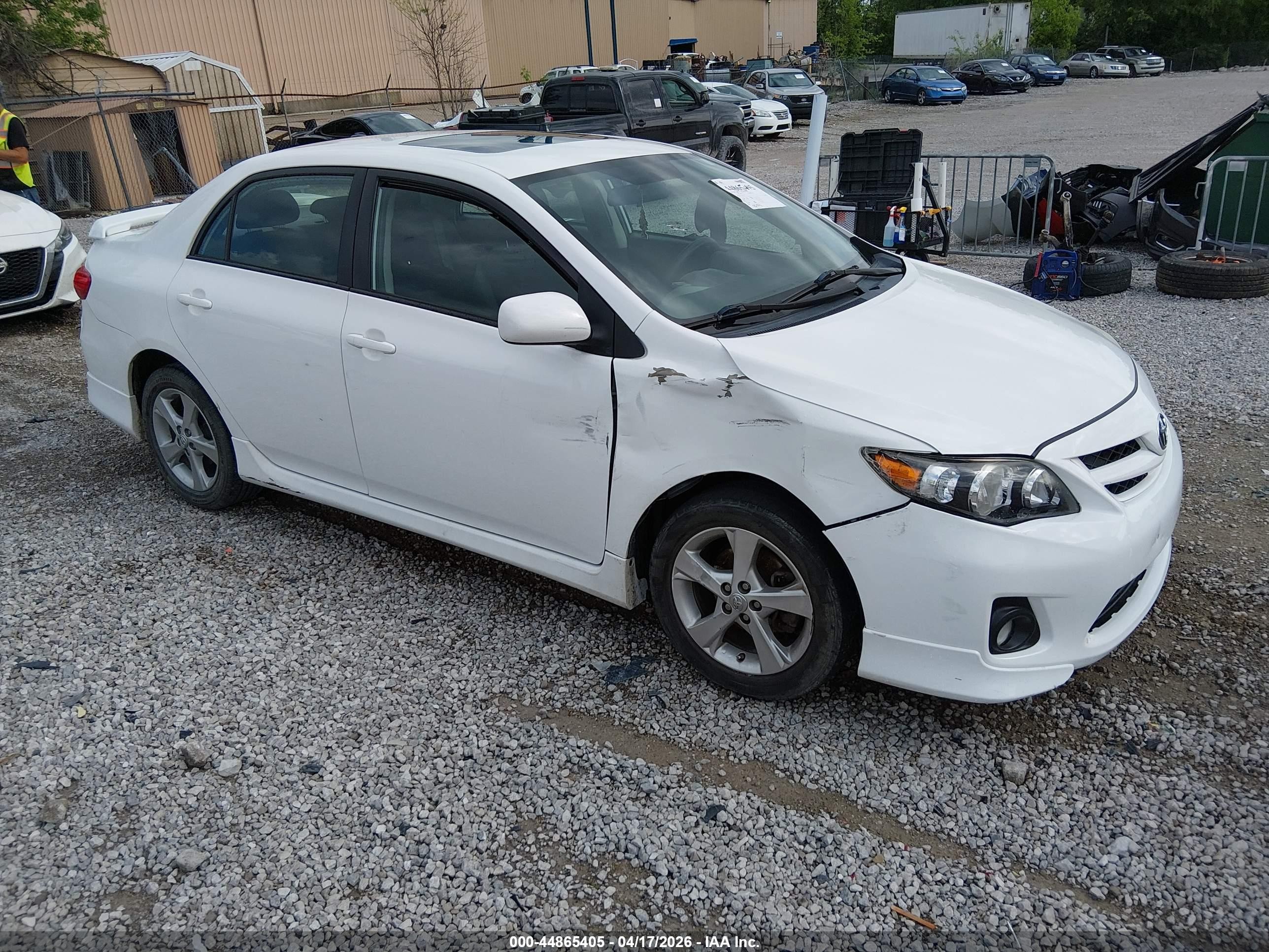 2012 Toyota Corolla S White vin: 2T1BU4EE2CC844477