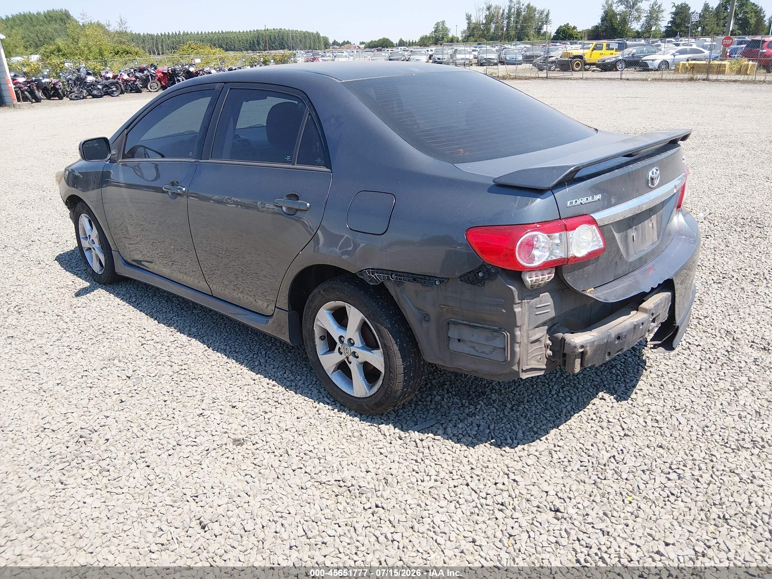 2012 Toyota Corolla S Gray vin: 2T1BU4EE2CC850439