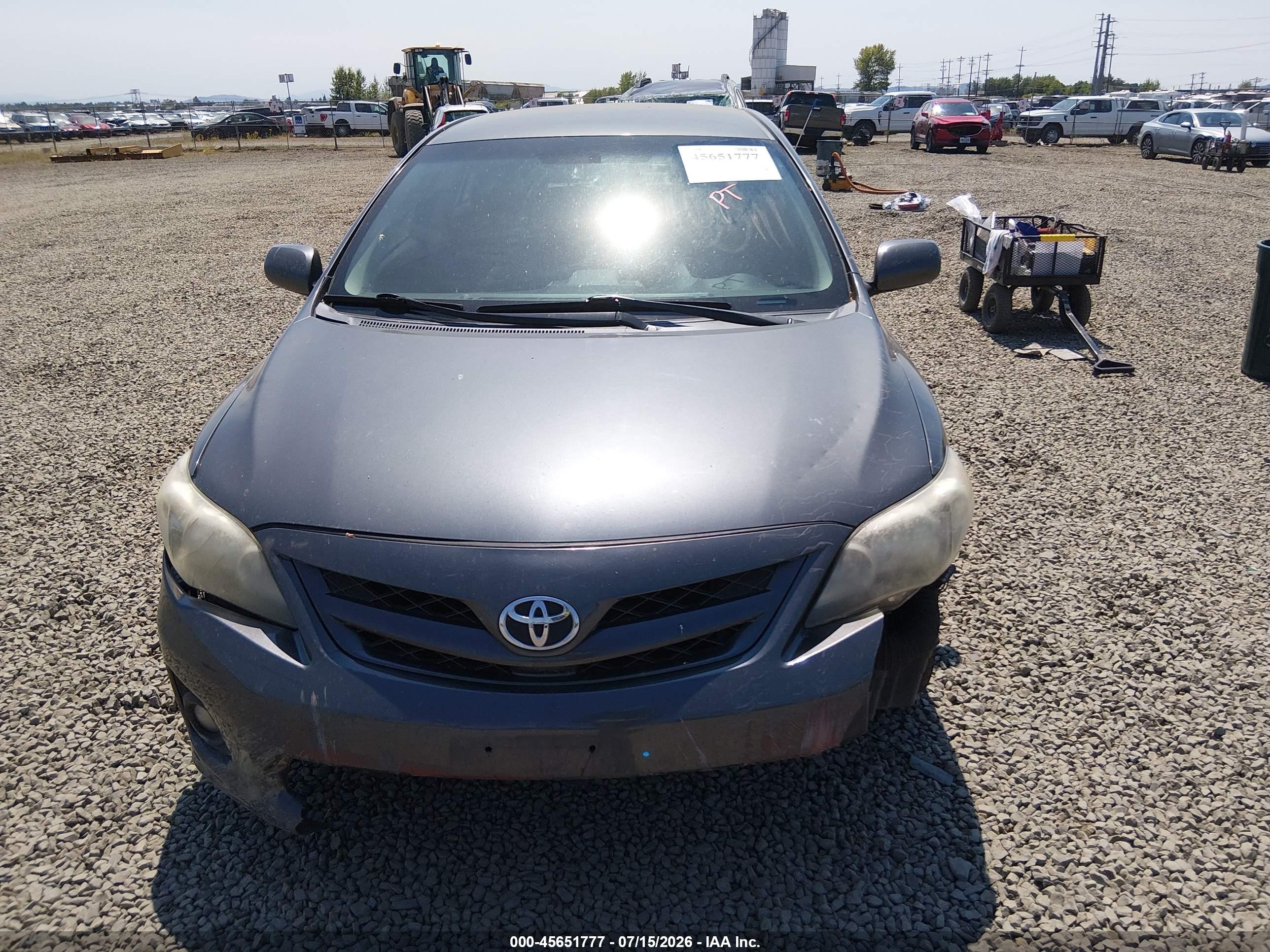 2012 Toyota Corolla S Gray vin: 2T1BU4EE2CC850439