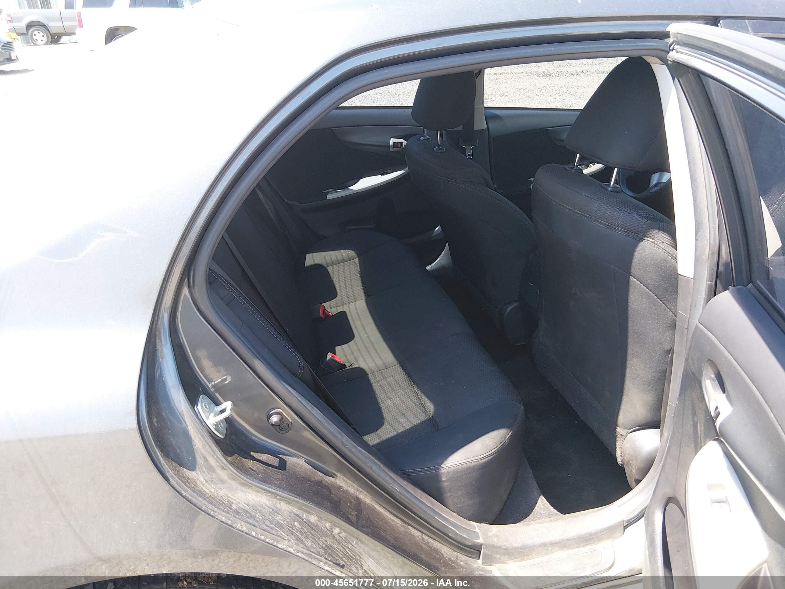 2012 Toyota Corolla S Gray vin: 2T1BU4EE2CC850439