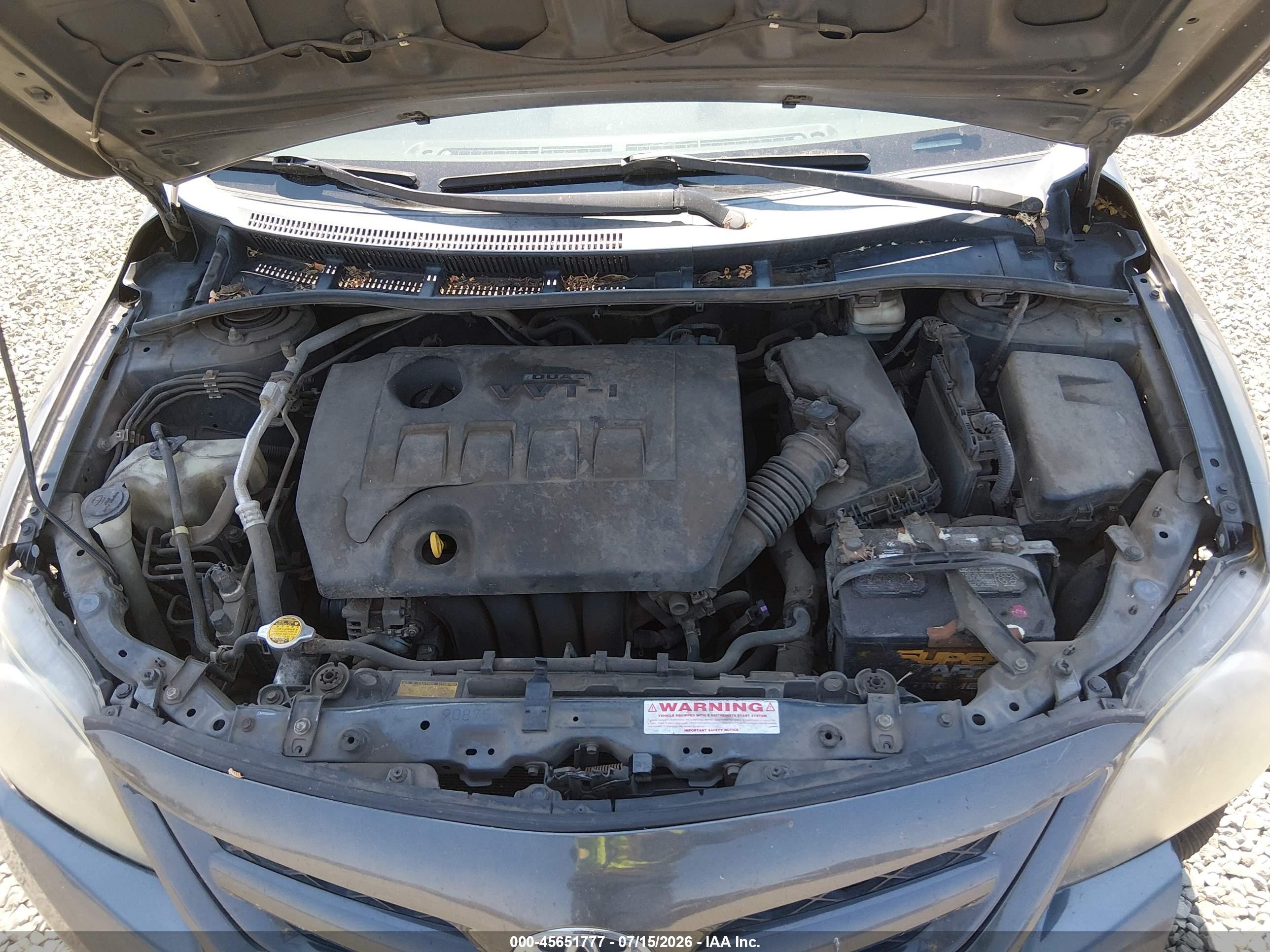2012 Toyota Corolla S Gray vin: 2T1BU4EE2CC850439