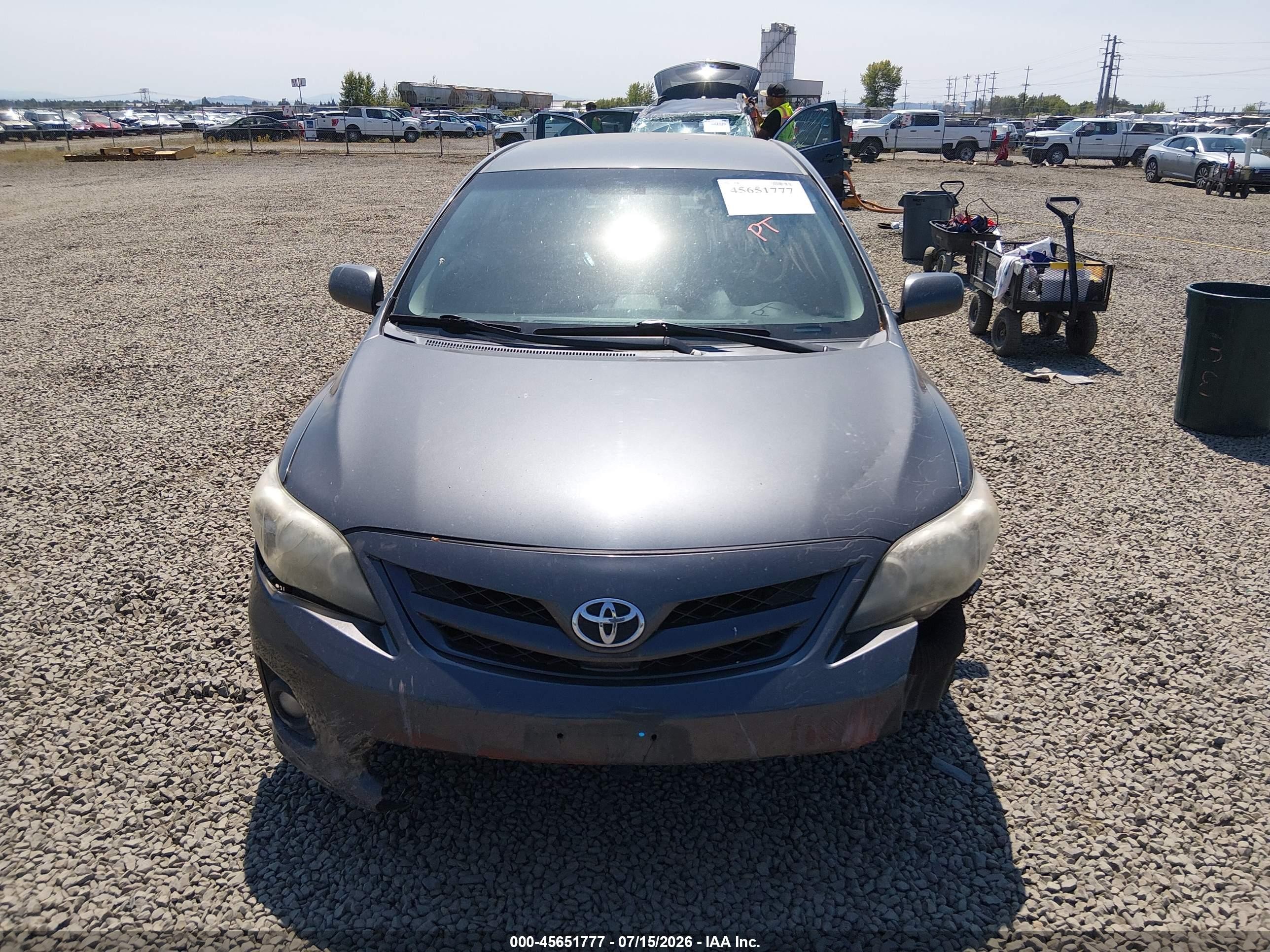 2012 Toyota Corolla S Gray vin: 2T1BU4EE2CC850439