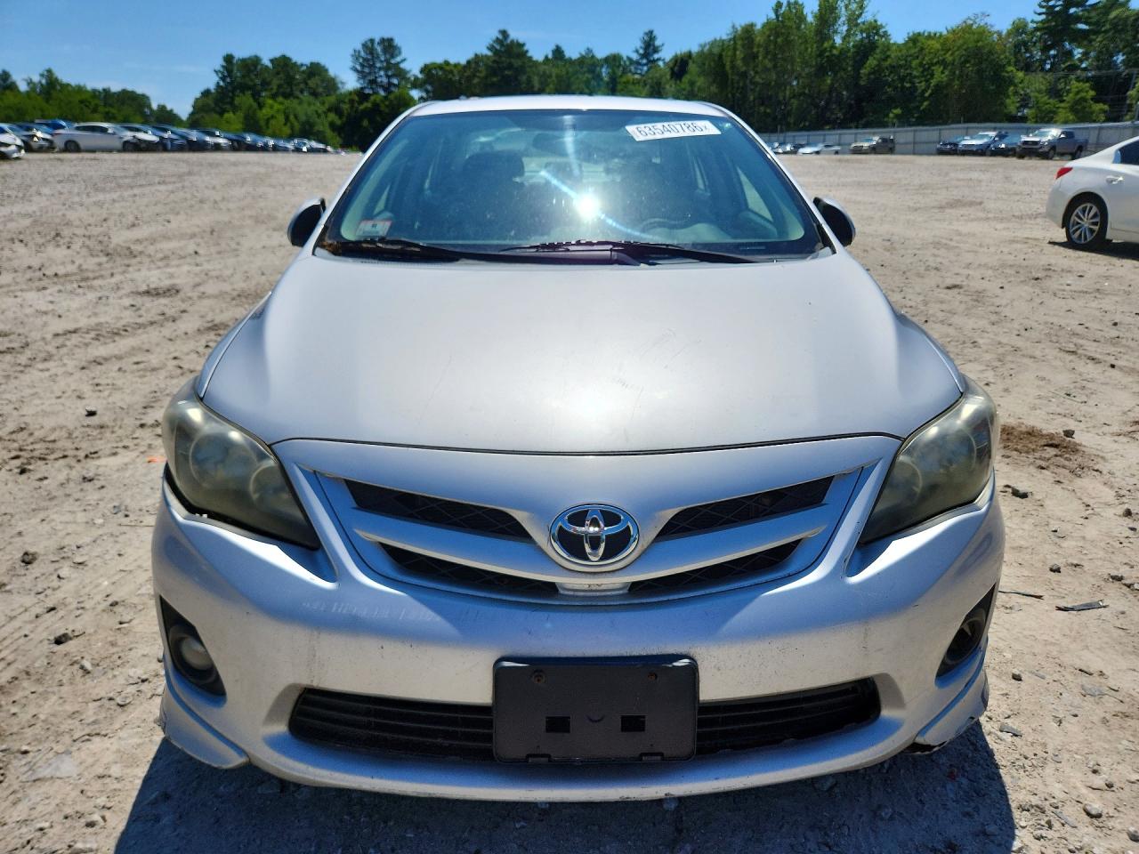 2012 Toyota Corolla S Silver vin: 2T1BU4EE2CC856547