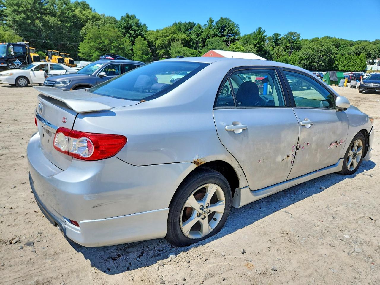 2012 Toyota Corolla S Silver vin: 2T1BU4EE2CC856547