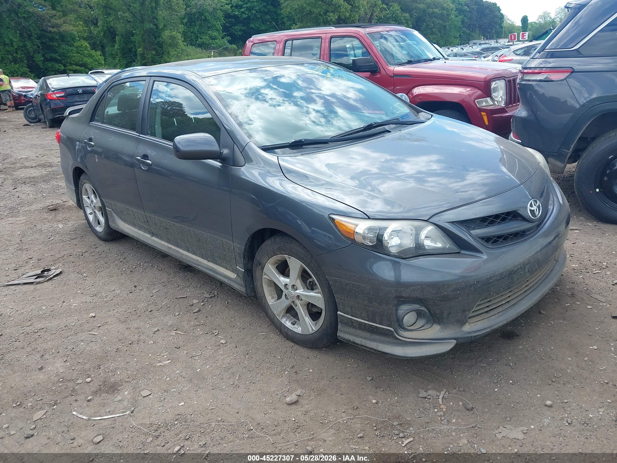 2012 Toyota Corolla S Gray vin: 2T1BU4EE2CC861232