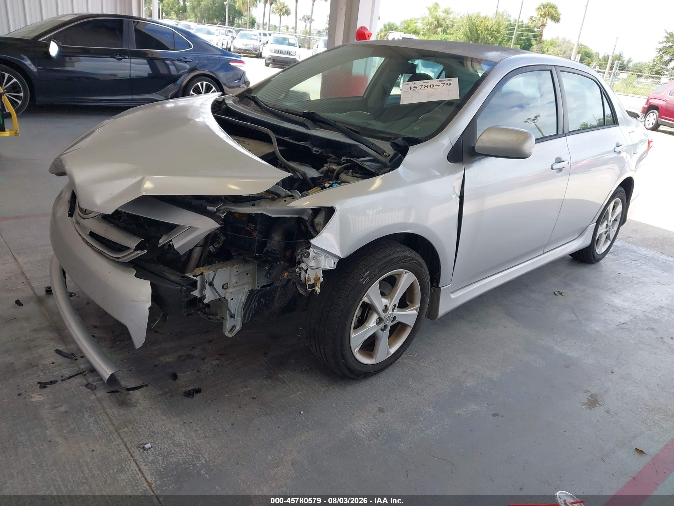 2012 Toyota Corolla S Silver vin: 2T1BU4EE2CC863336