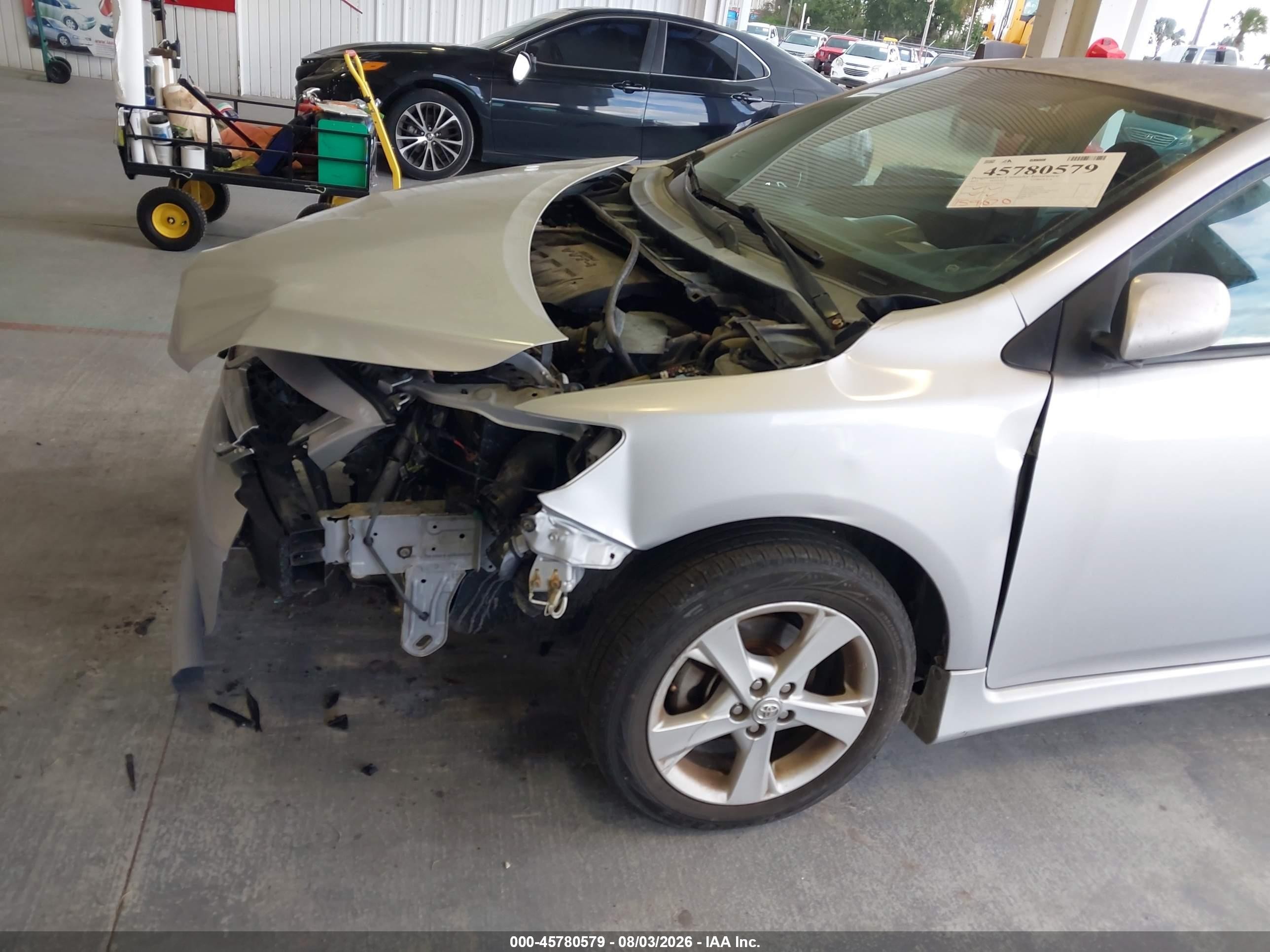 2012 Toyota Corolla S Silver vin: 2T1BU4EE2CC863336