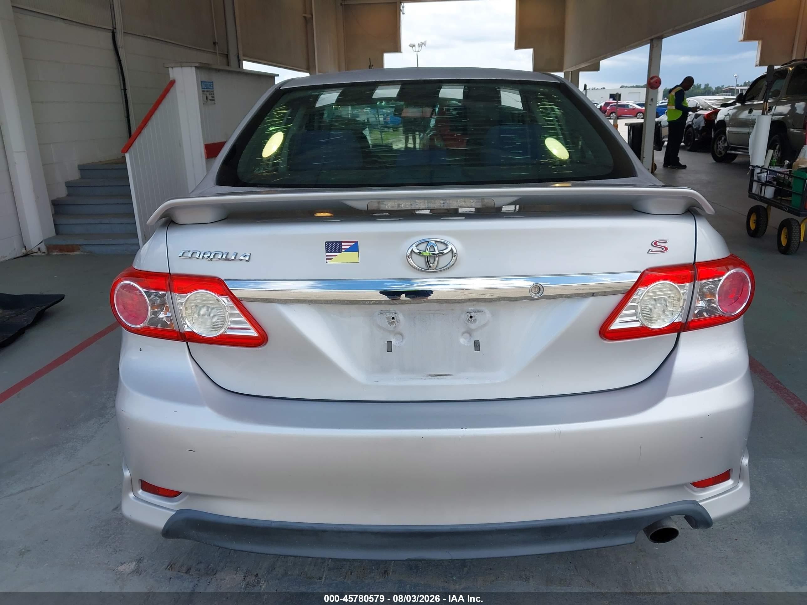 2012 Toyota Corolla S Silver vin: 2T1BU4EE2CC863336