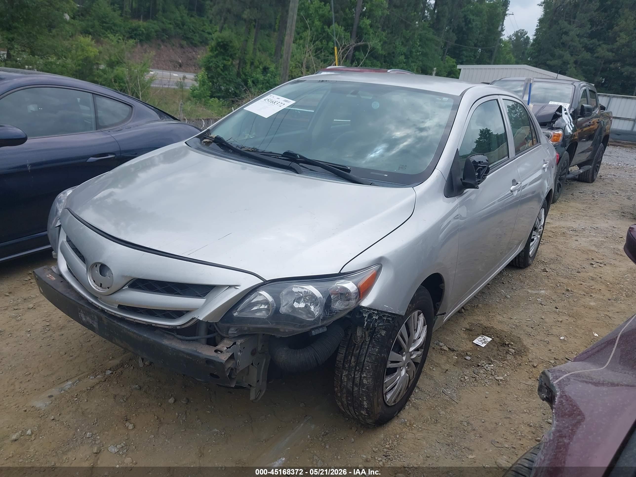2012 Toyota Corolla L Silver vin: 2T1BU4EE2CC865183