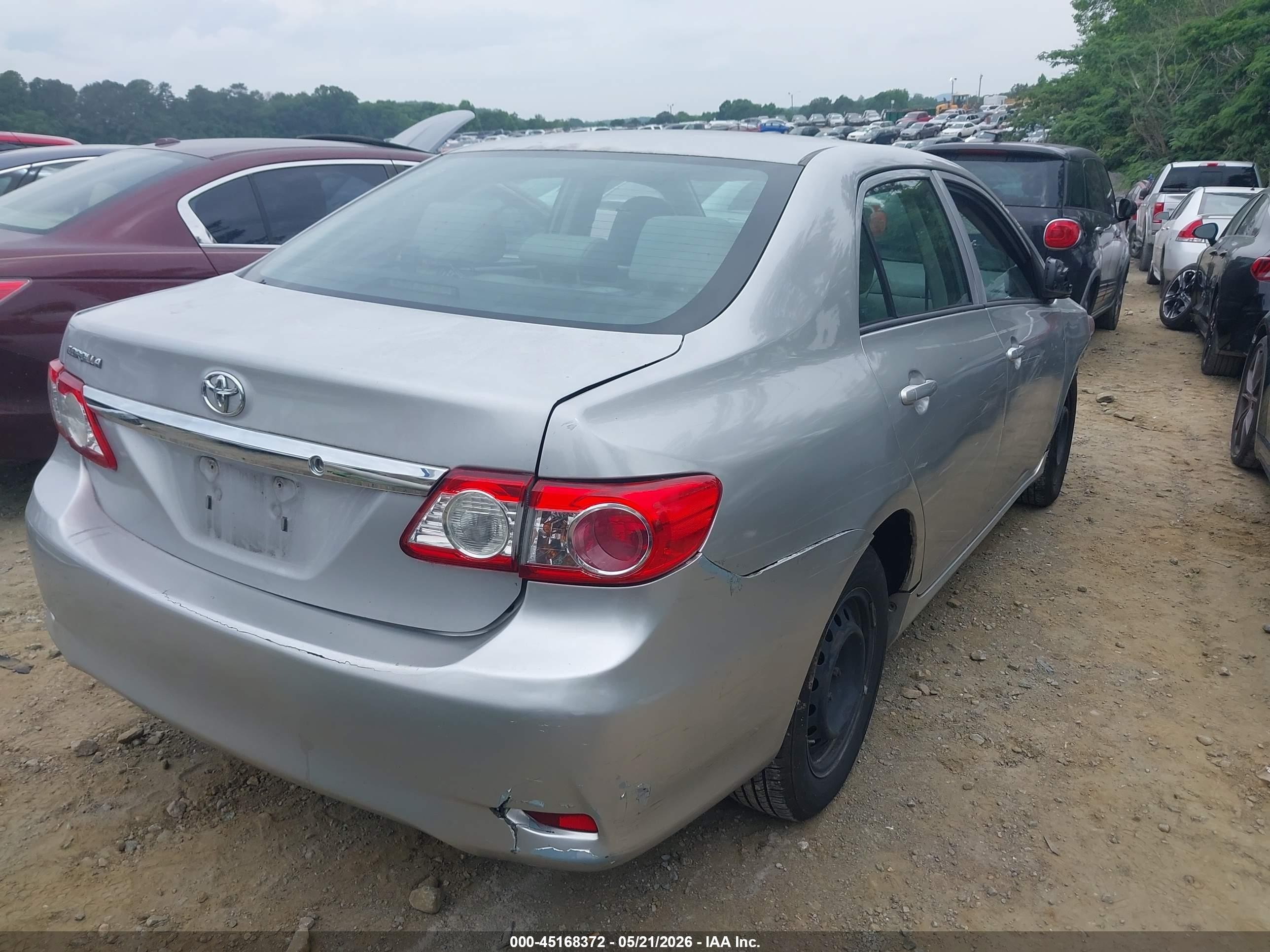 2012 Toyota Corolla L Silver vin: 2T1BU4EE2CC865183