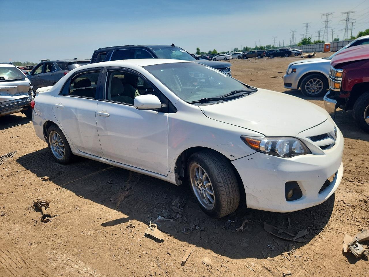 2012 Toyota Corolla Le White vin: 2T1BU4EE2CC891007