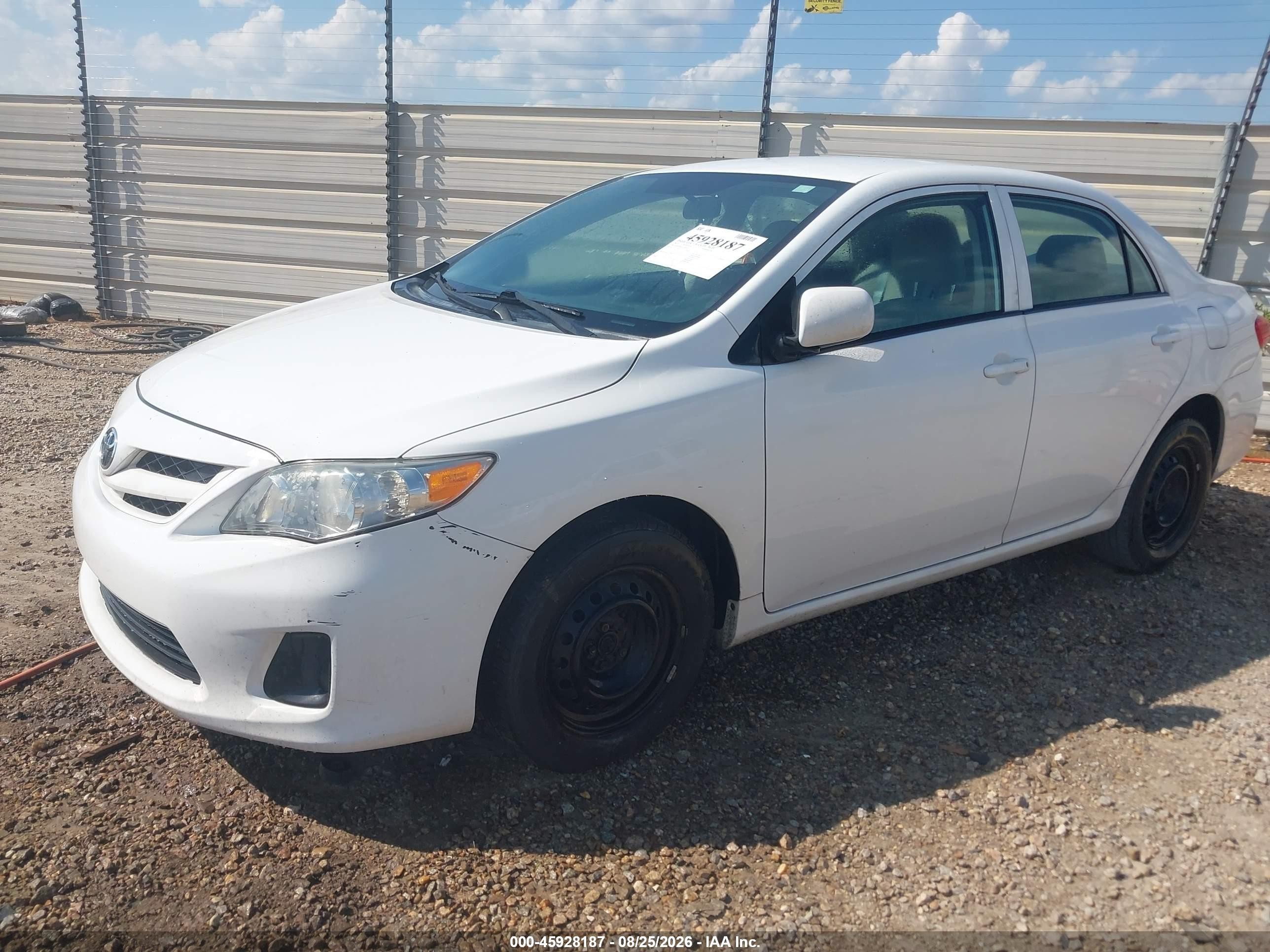 2012 Toyota Corolla L White vin: 2T1BU4EE2CC896952