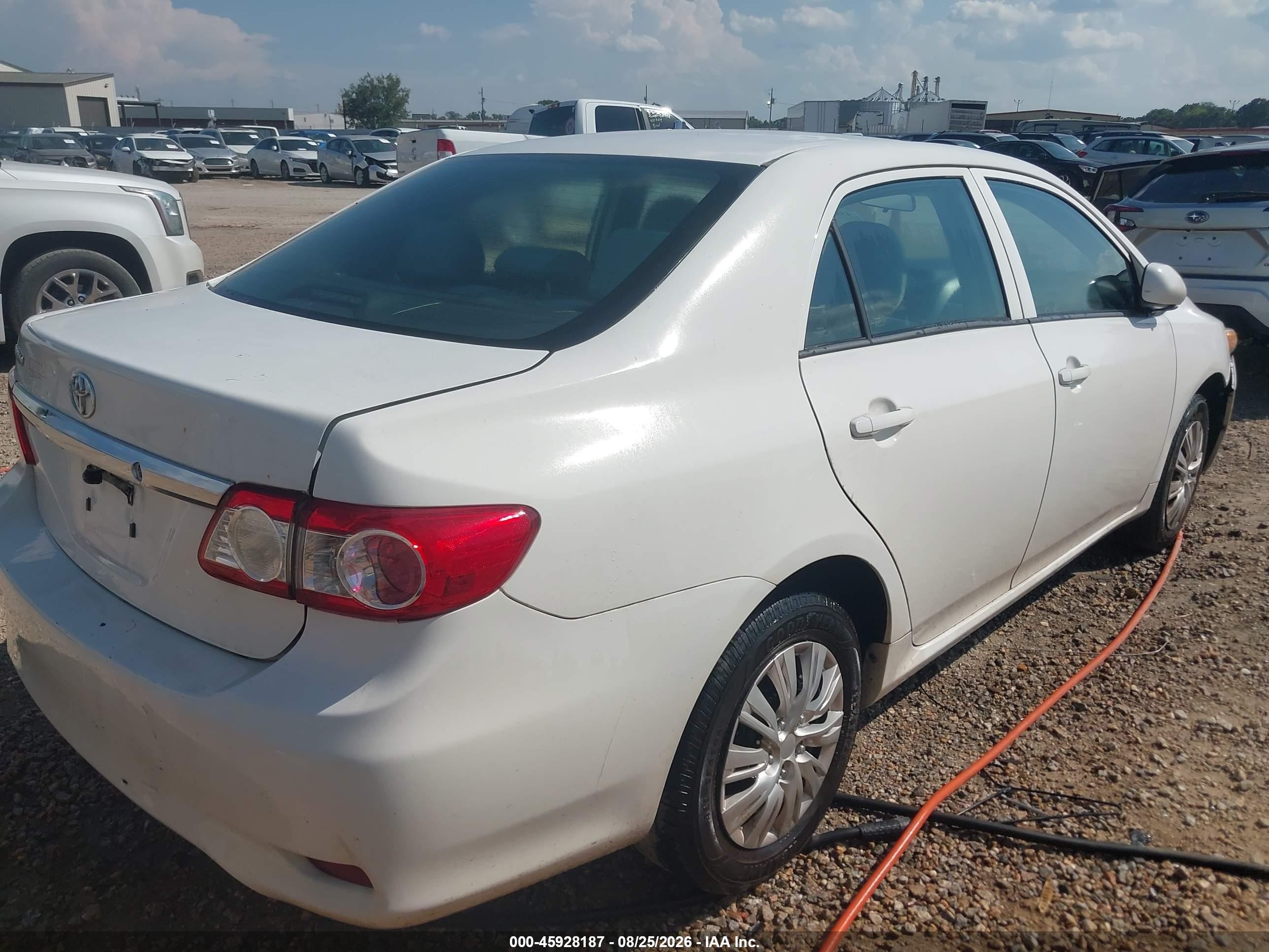 2012 Toyota Corolla L White vin: 2T1BU4EE2CC896952