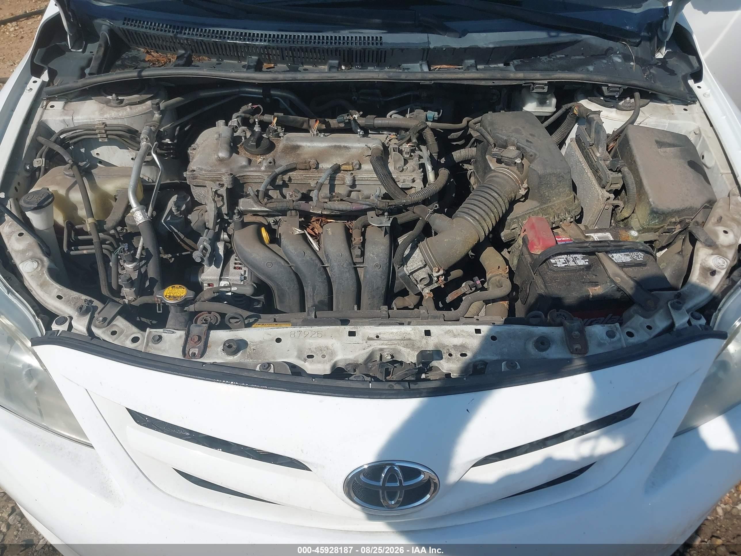 2012 Toyota Corolla L White vin: 2T1BU4EE2CC896952