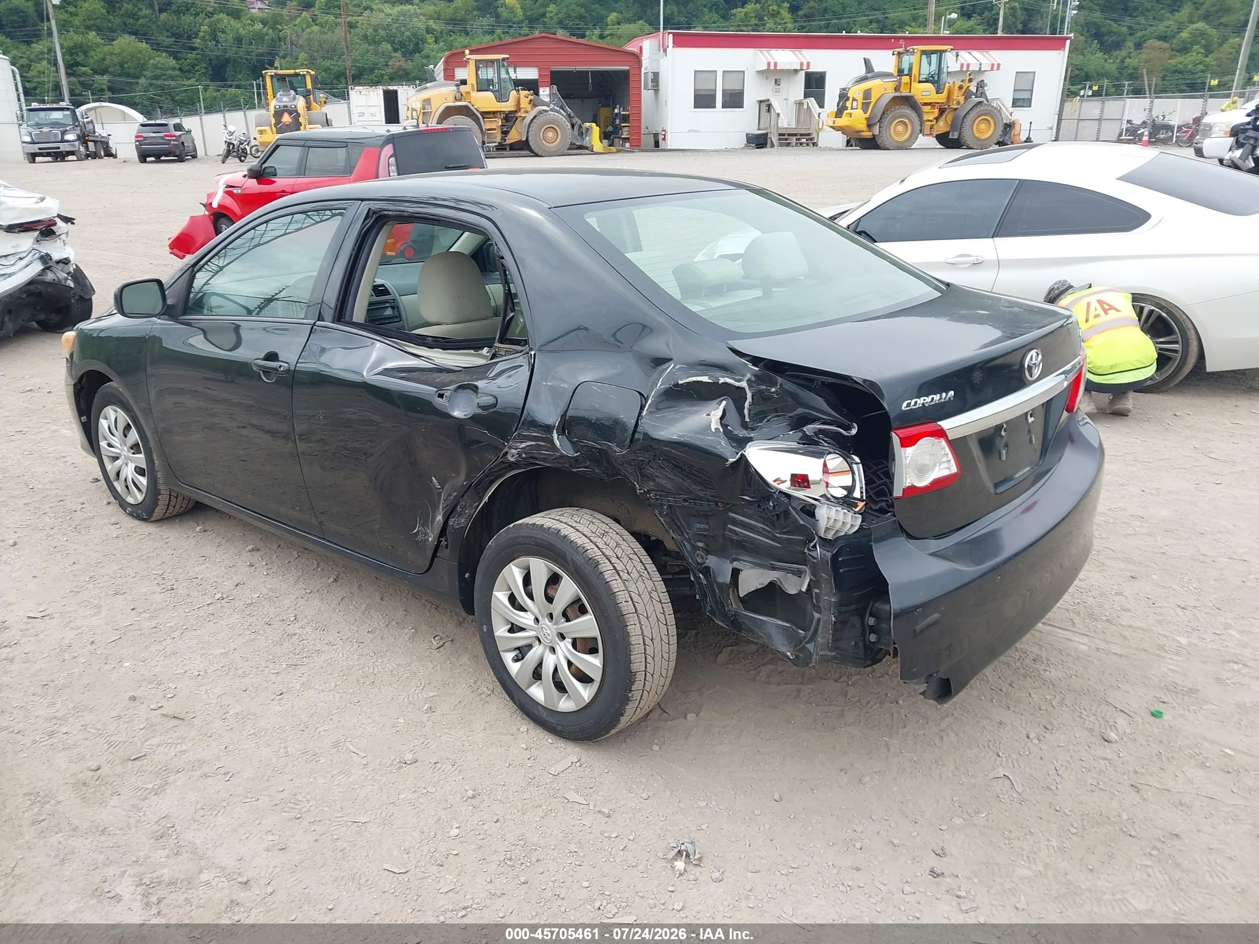 2012 Toyota Corolla Le Black vin: 2T1BU4EE2CC898863