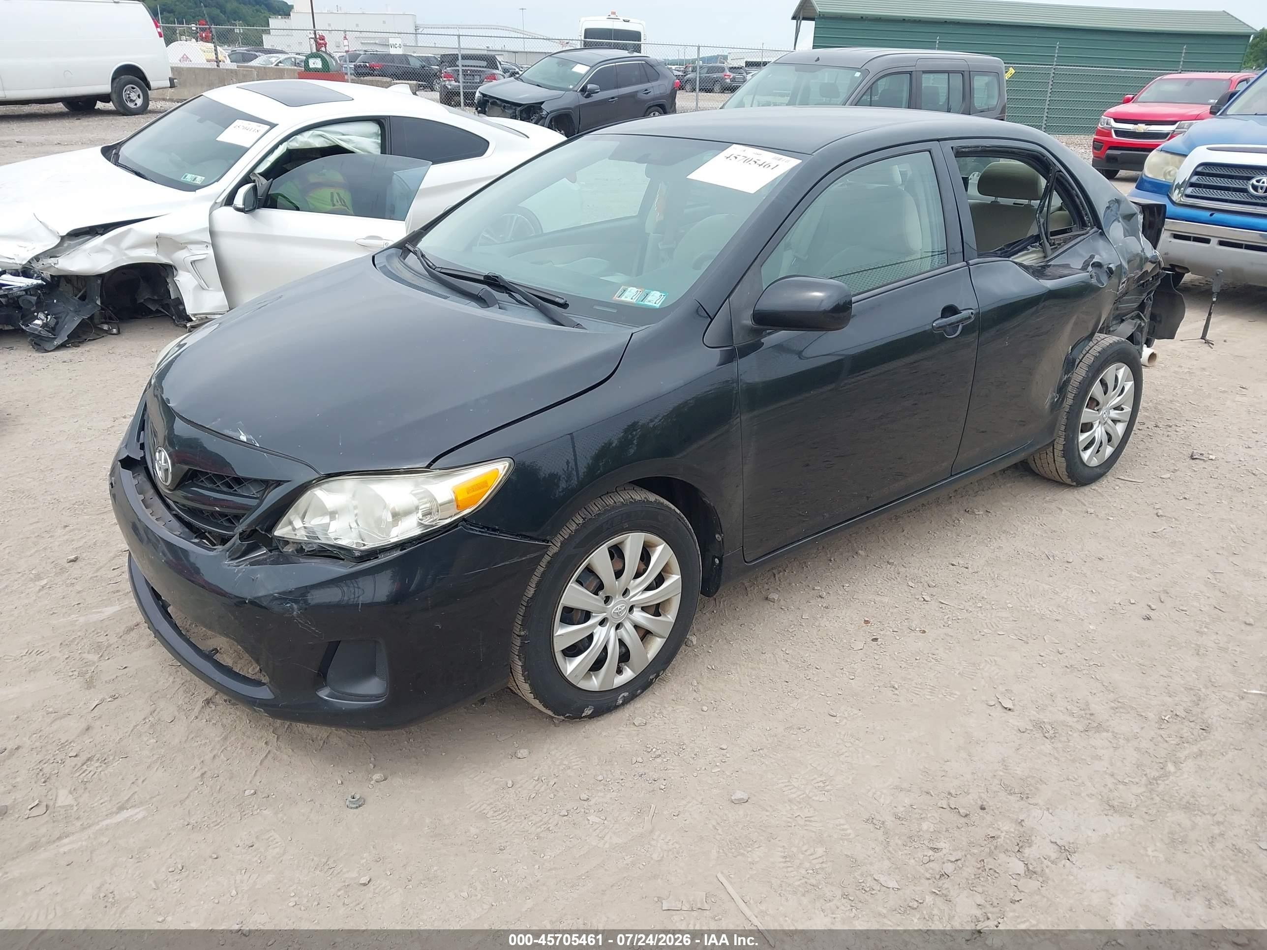 2012 Toyota Corolla Le Black vin: 2T1BU4EE2CC898863