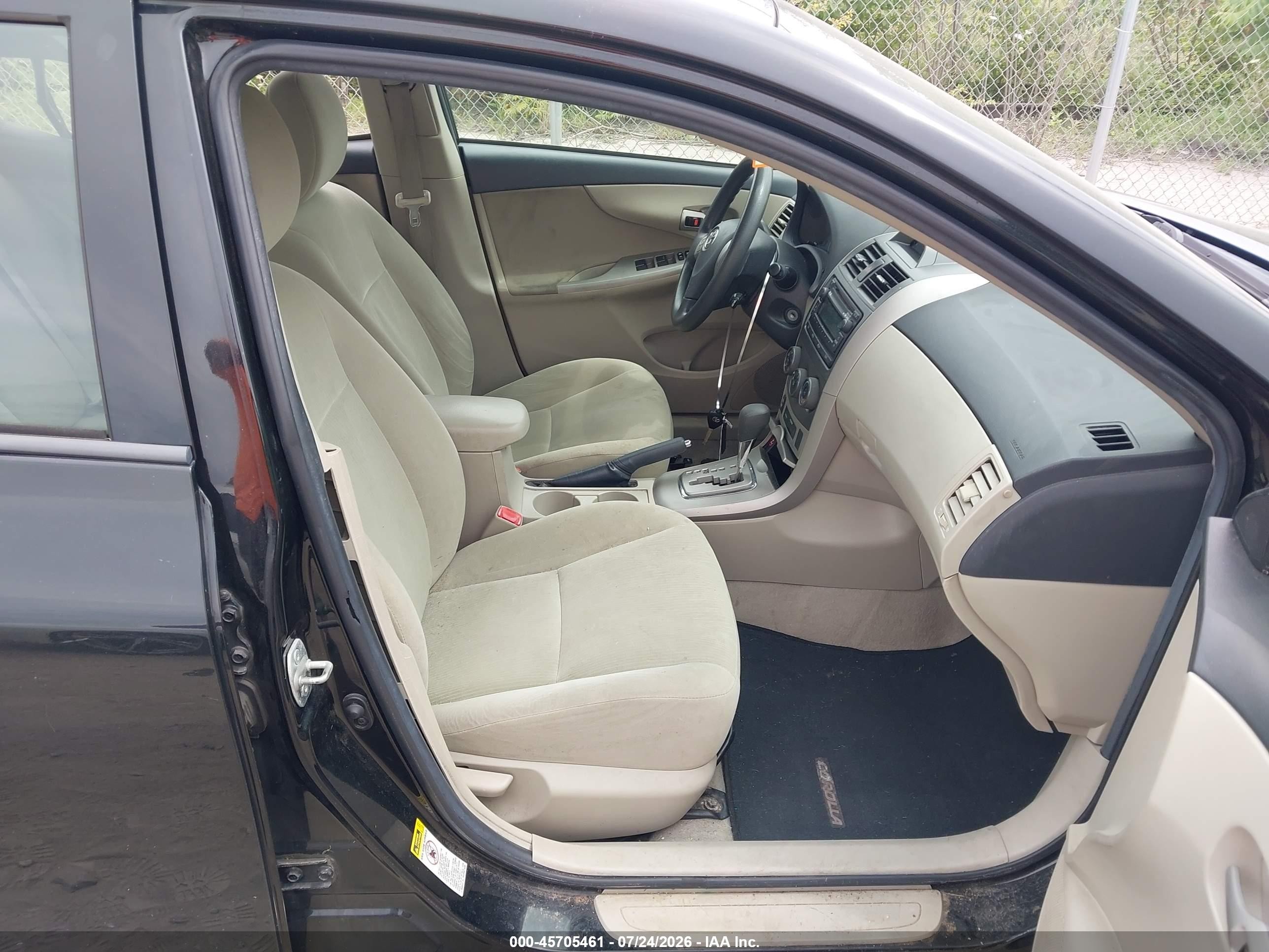2012 Toyota Corolla Le Black vin: 2T1BU4EE2CC898863