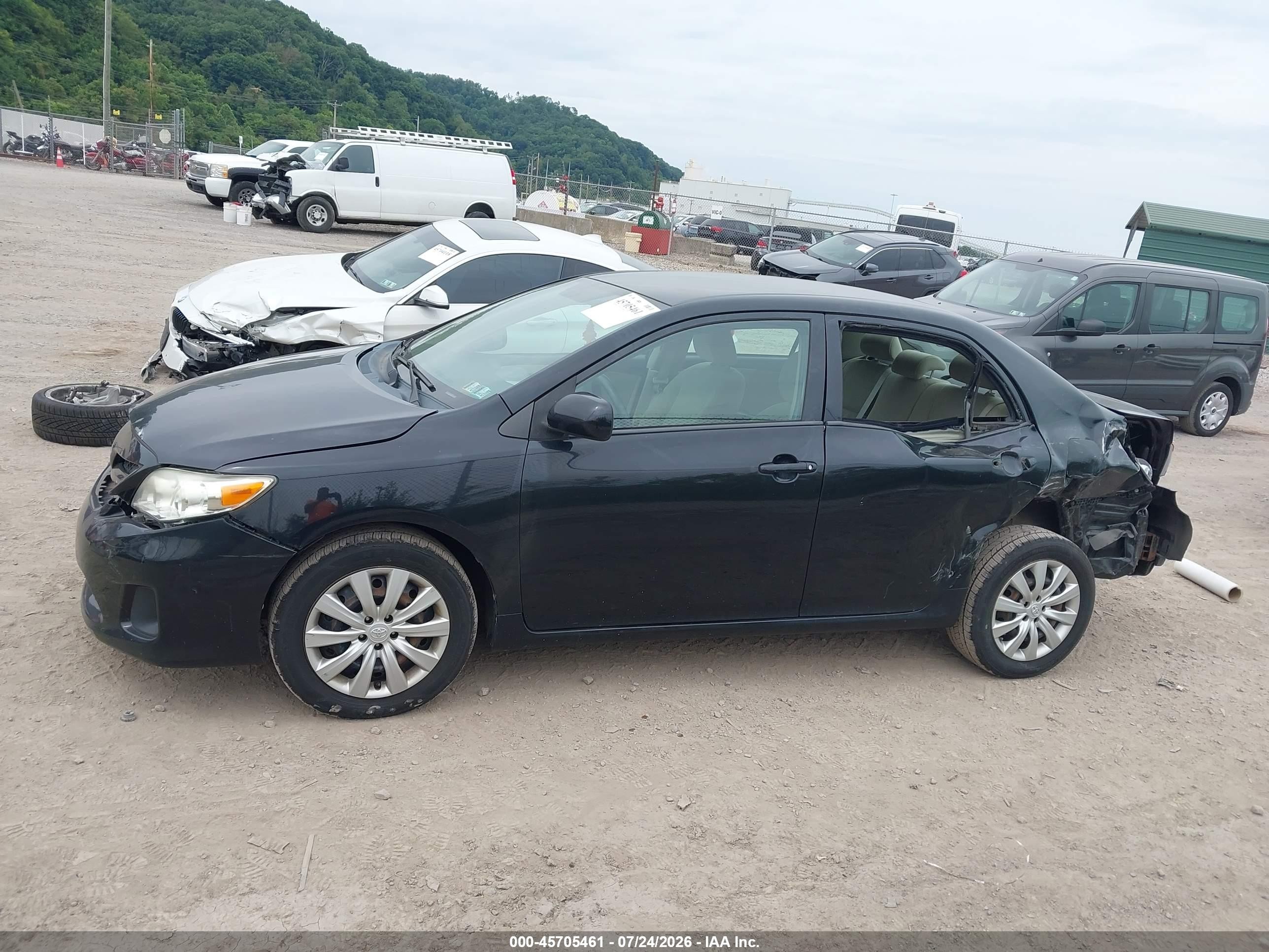 2012 Toyota Corolla Le Black vin: 2T1BU4EE2CC898863