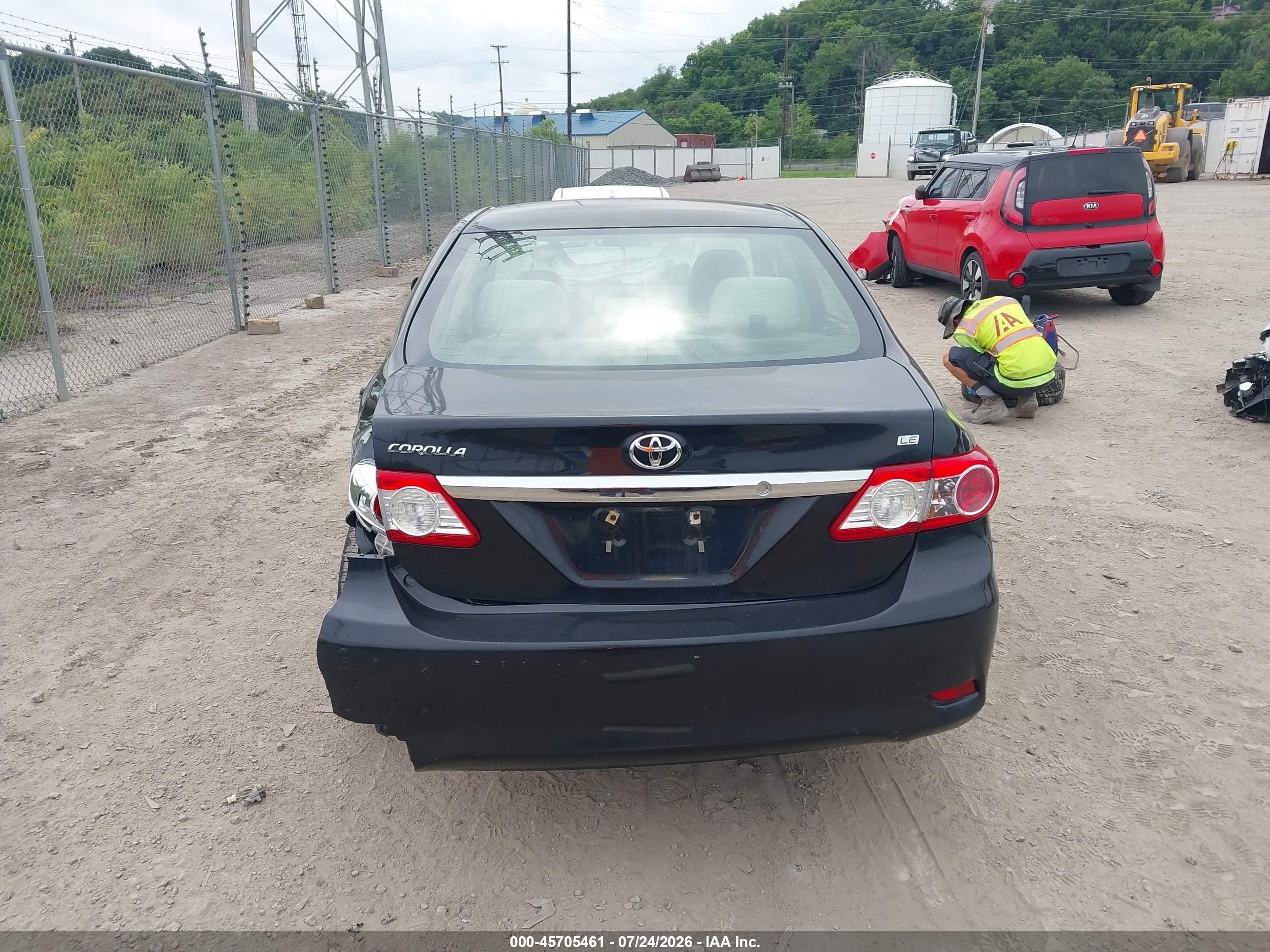 2012 Toyota Corolla Le Black vin: 2T1BU4EE2CC898863