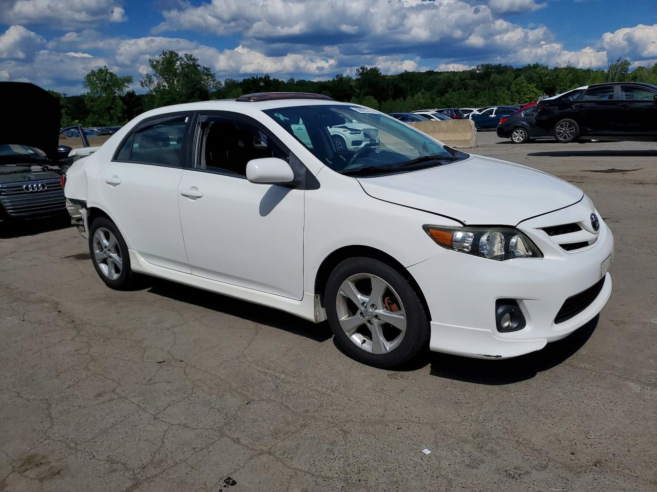 2012 Toyota Corolla S White vin: 2T1BU4EE2CC901101