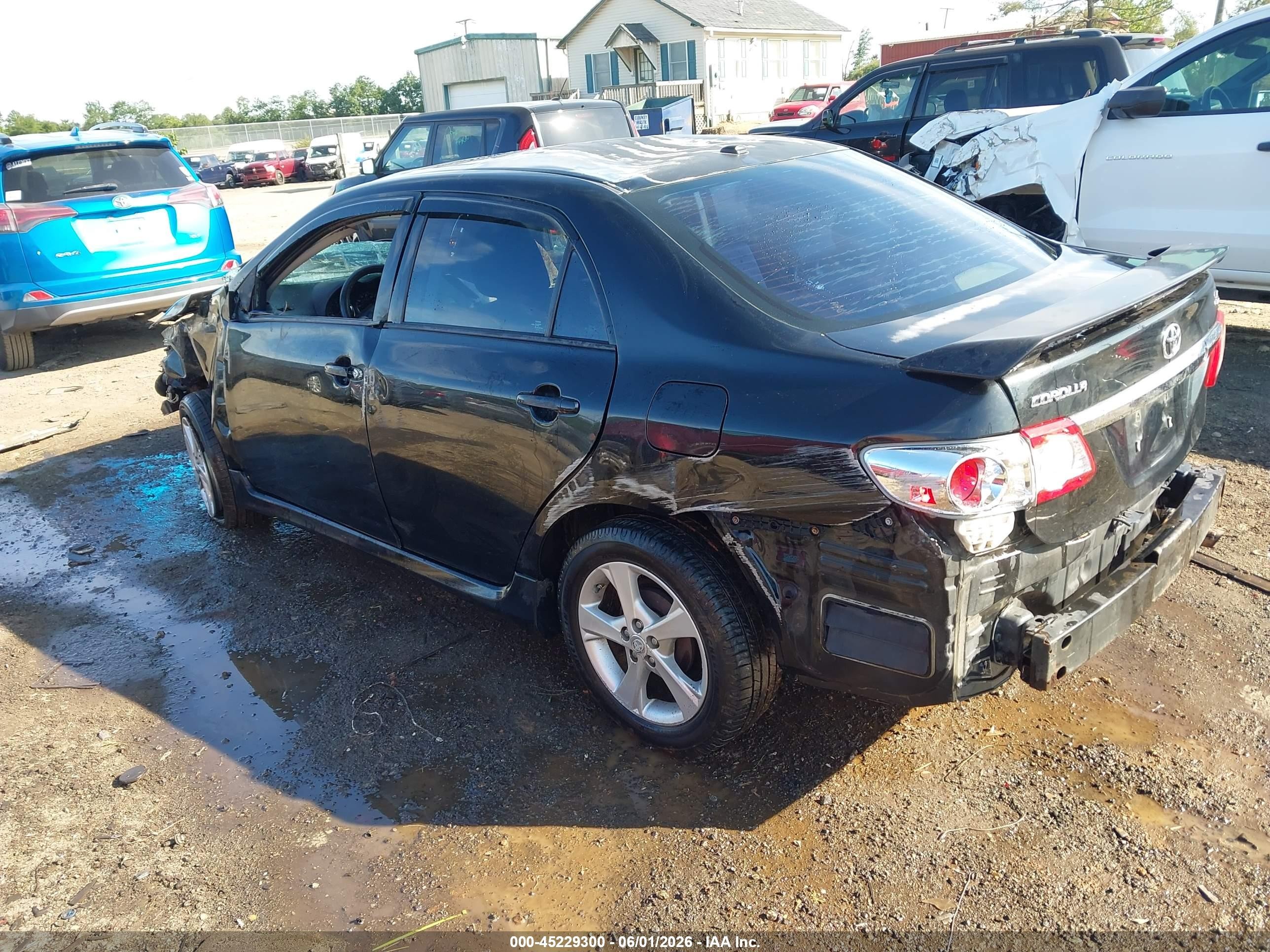 2012 Toyota Corolla S Black vin: 2T1BU4EE2CC915385