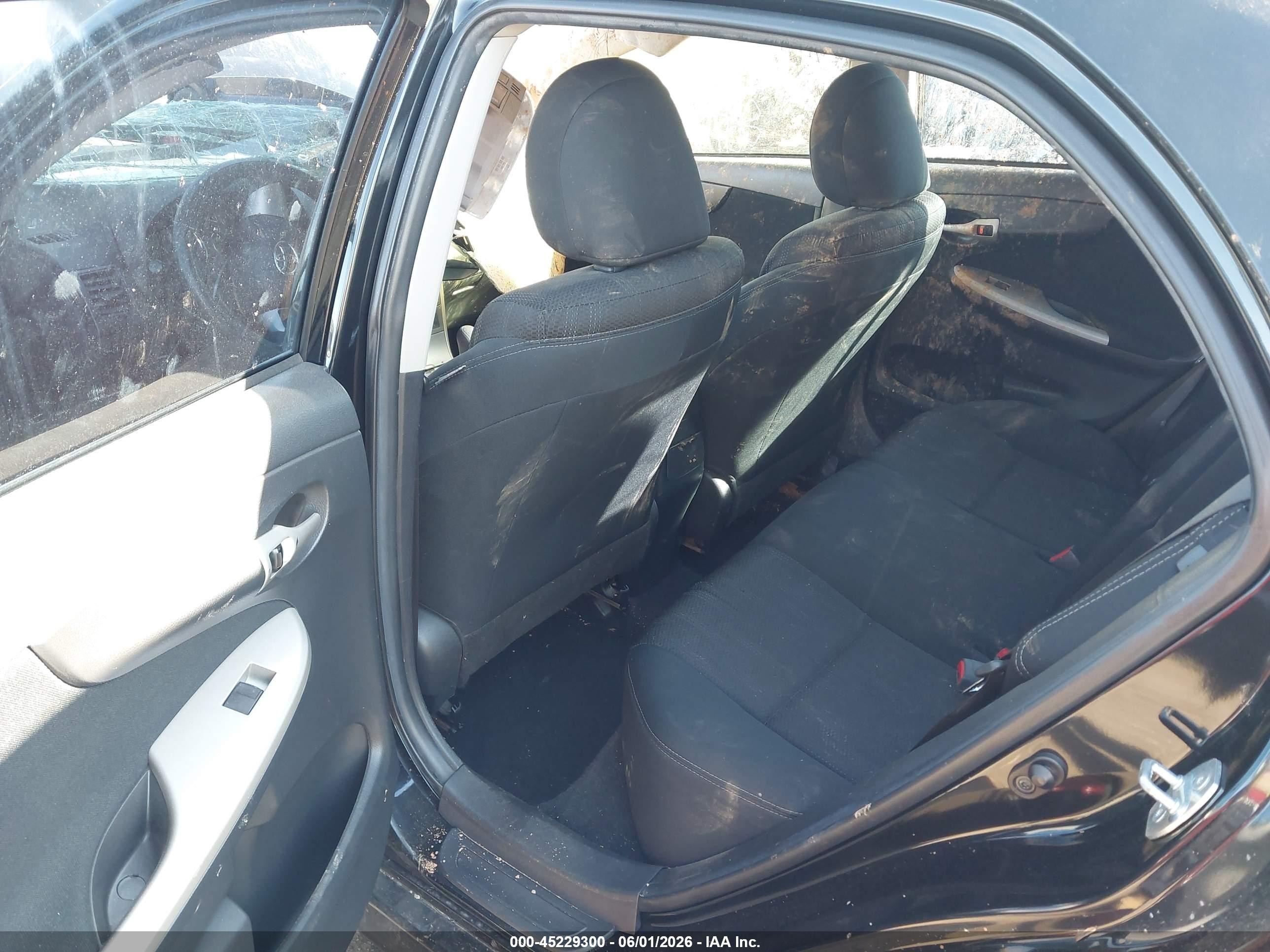 2012 Toyota Corolla S Black vin: 2T1BU4EE2CC915385