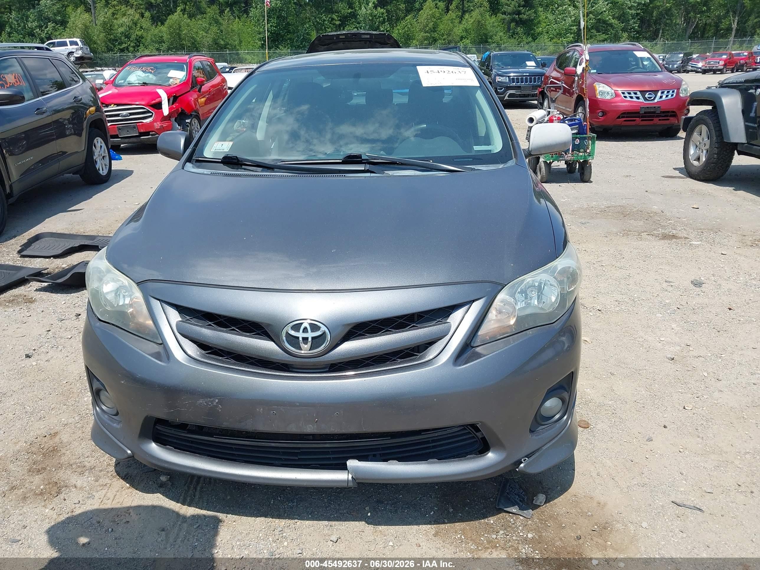 2013 Toyota Corolla S Gray vin: 2T1BU4EE2DC026488