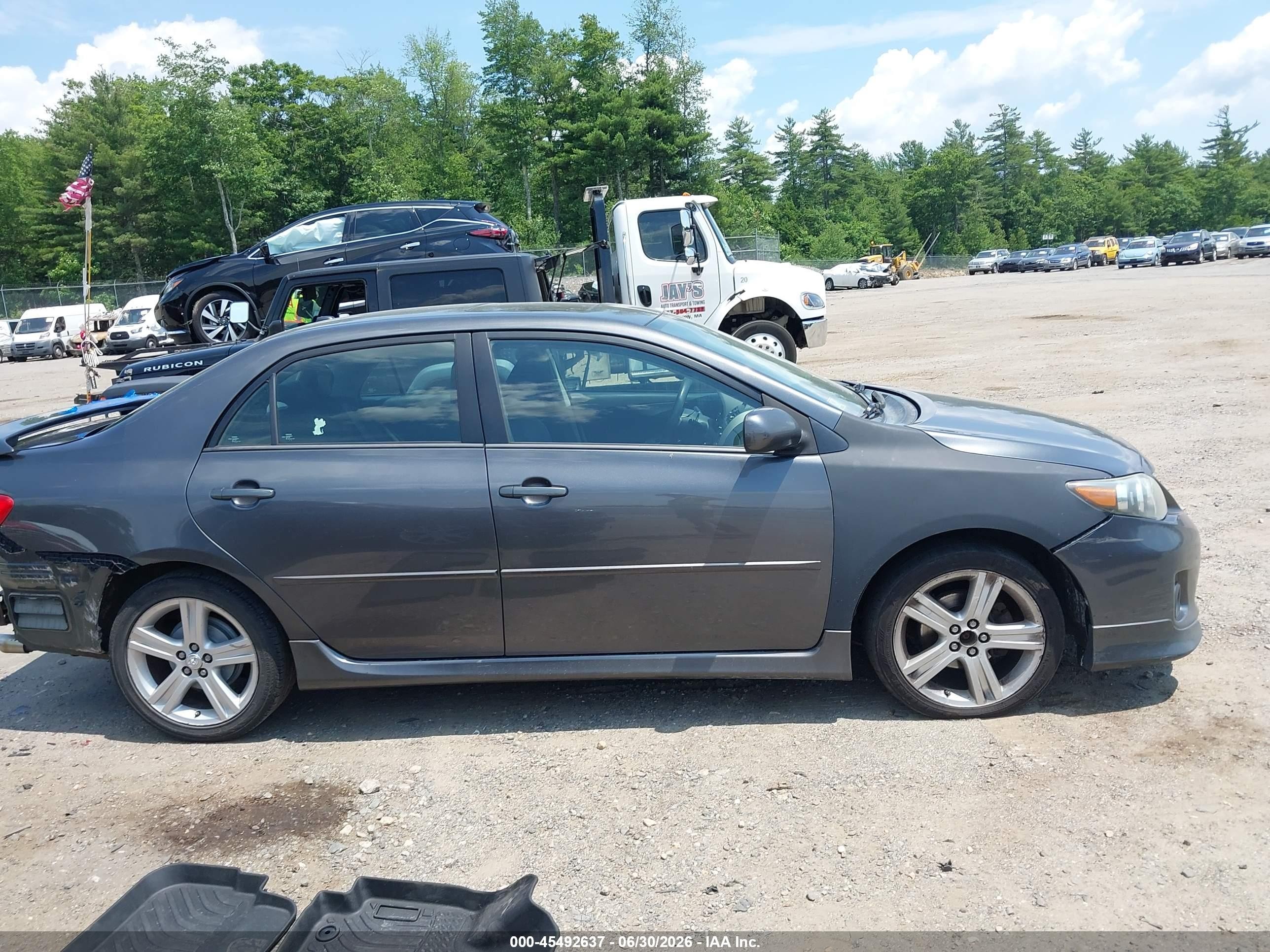 2013 Toyota Corolla S Gray vin: 2T1BU4EE2DC026488