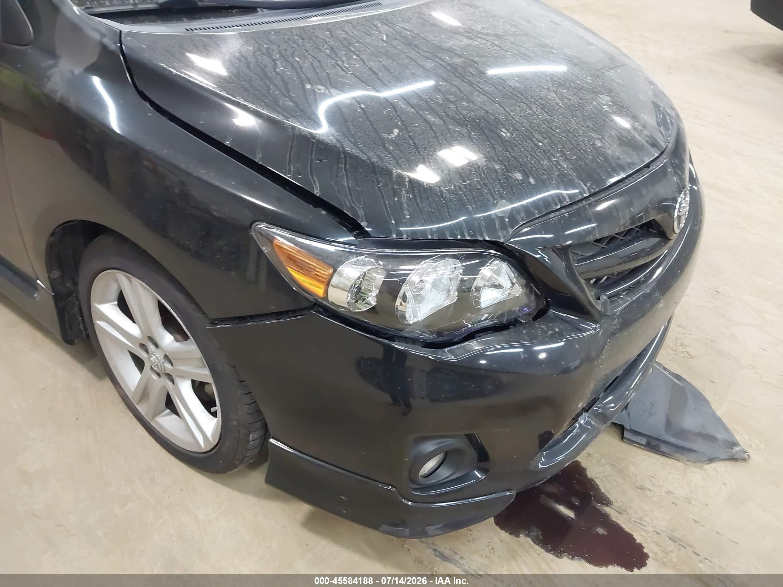 2013 Toyota Corolla S Черный vin: 2T1BU4EE2DC035840