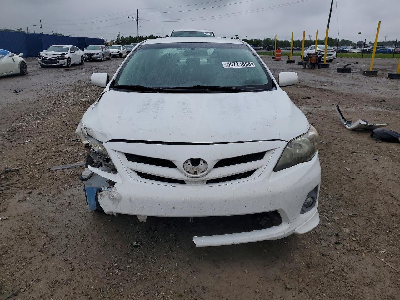 2013 Toyota Corolla S White vin: 2T1BU4EE2DC043274