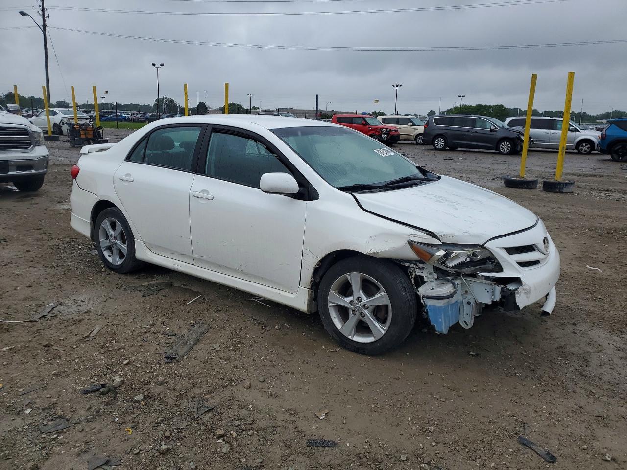 2013 Toyota Corolla S White vin: 2T1BU4EE2DC043274