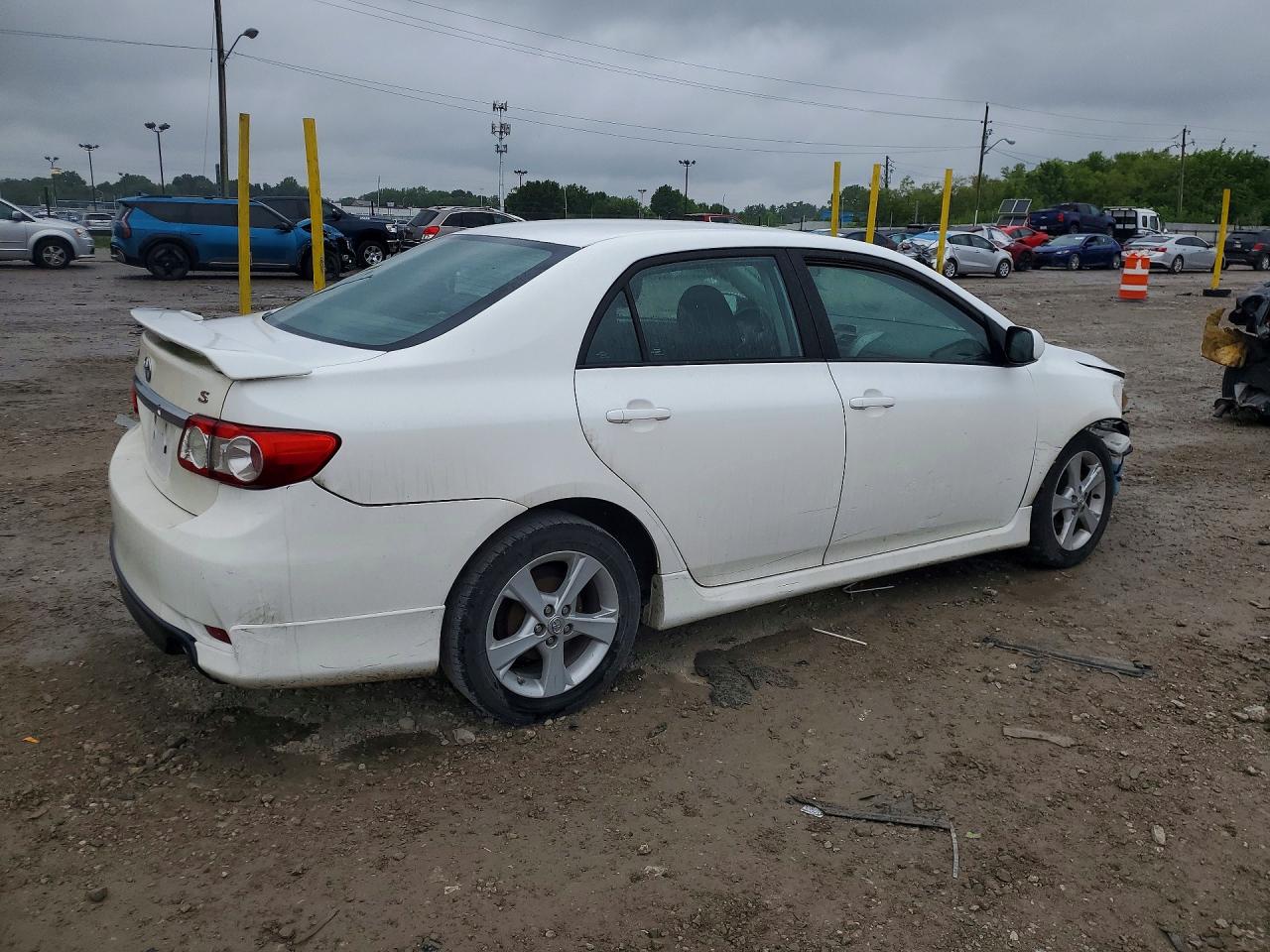 2013 Toyota Corolla S White vin: 2T1BU4EE2DC043274