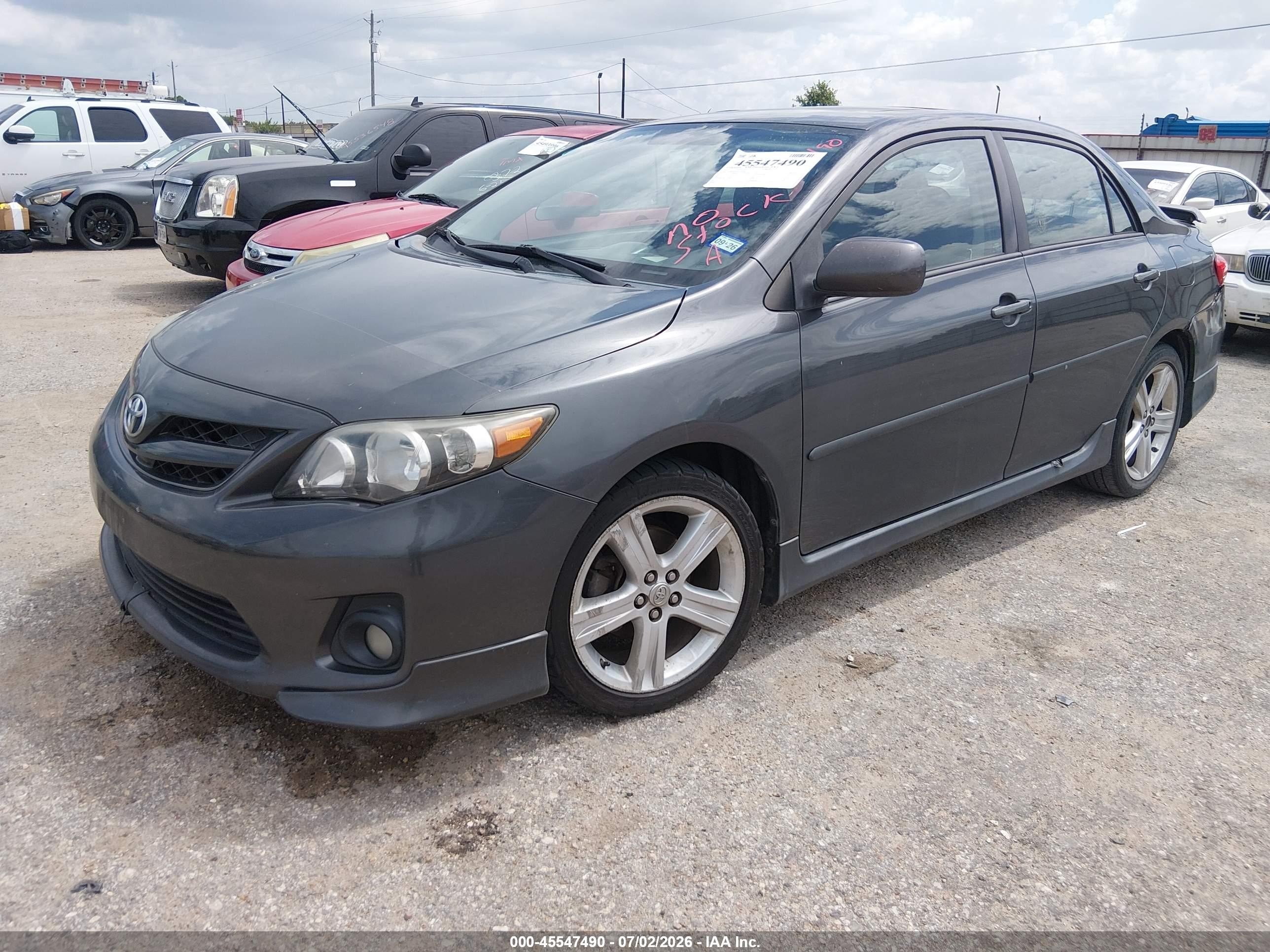 2013 Toyota Corolla S Gray vin: 2T1BU4EE2DC079899