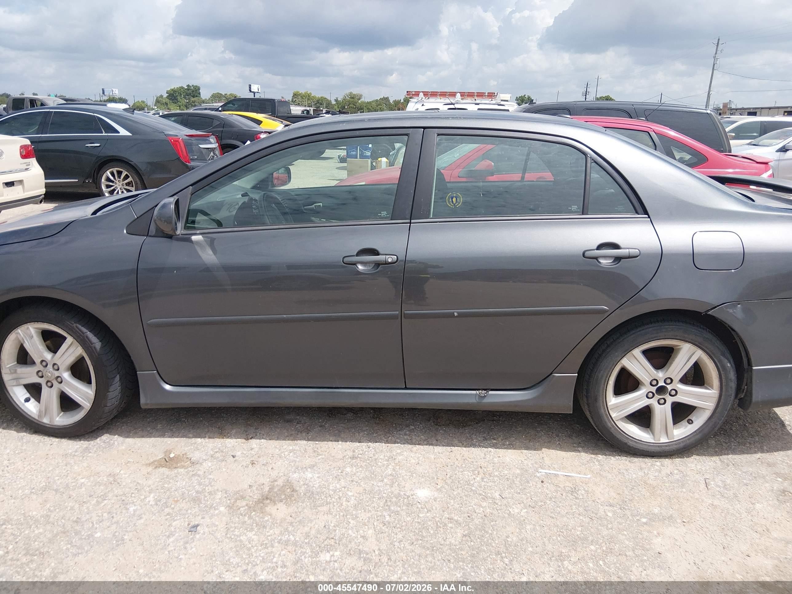 2013 Toyota Corolla S Gray vin: 2T1BU4EE2DC079899