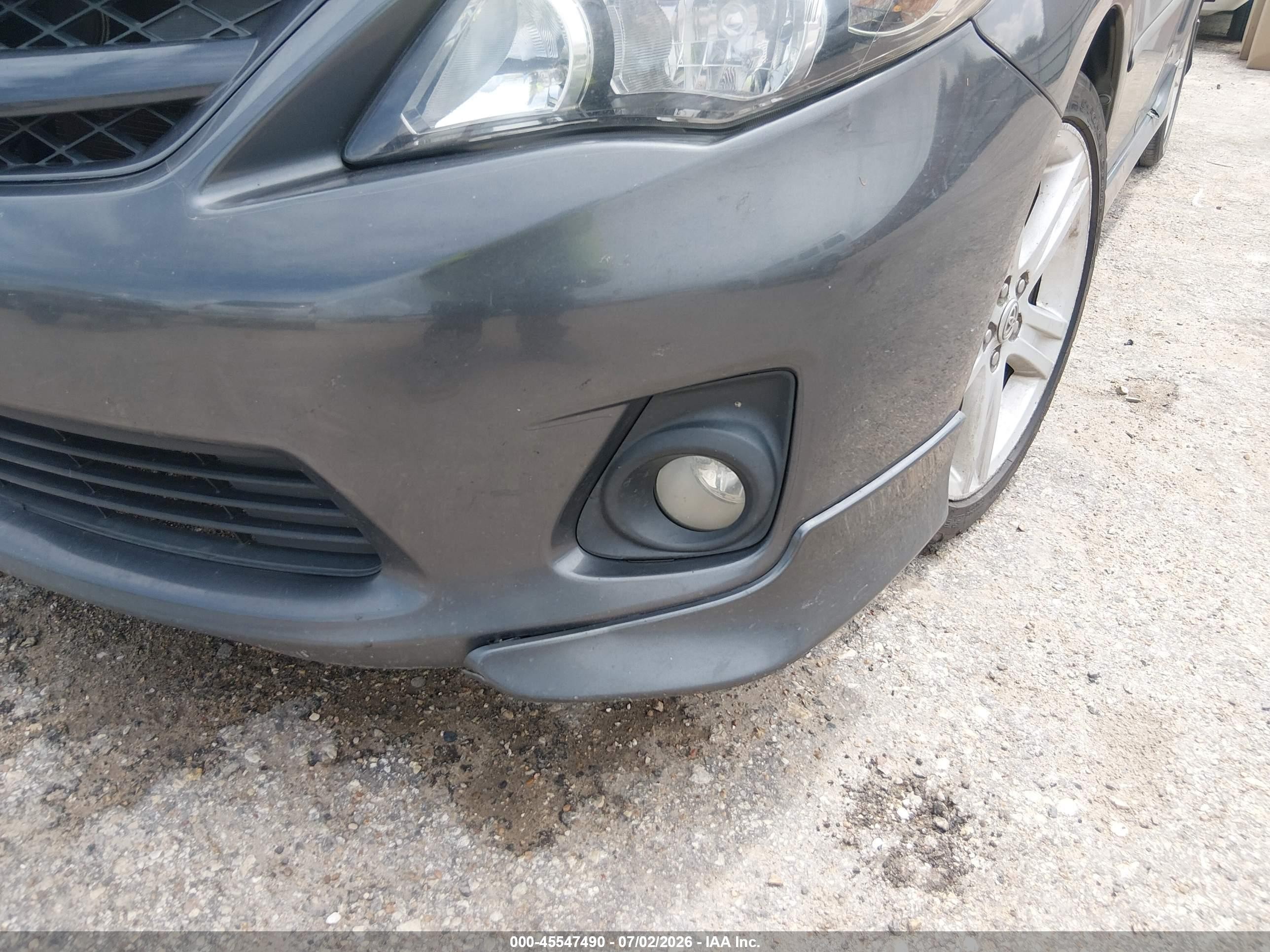 2013 Toyota Corolla S Gray vin: 2T1BU4EE2DC079899