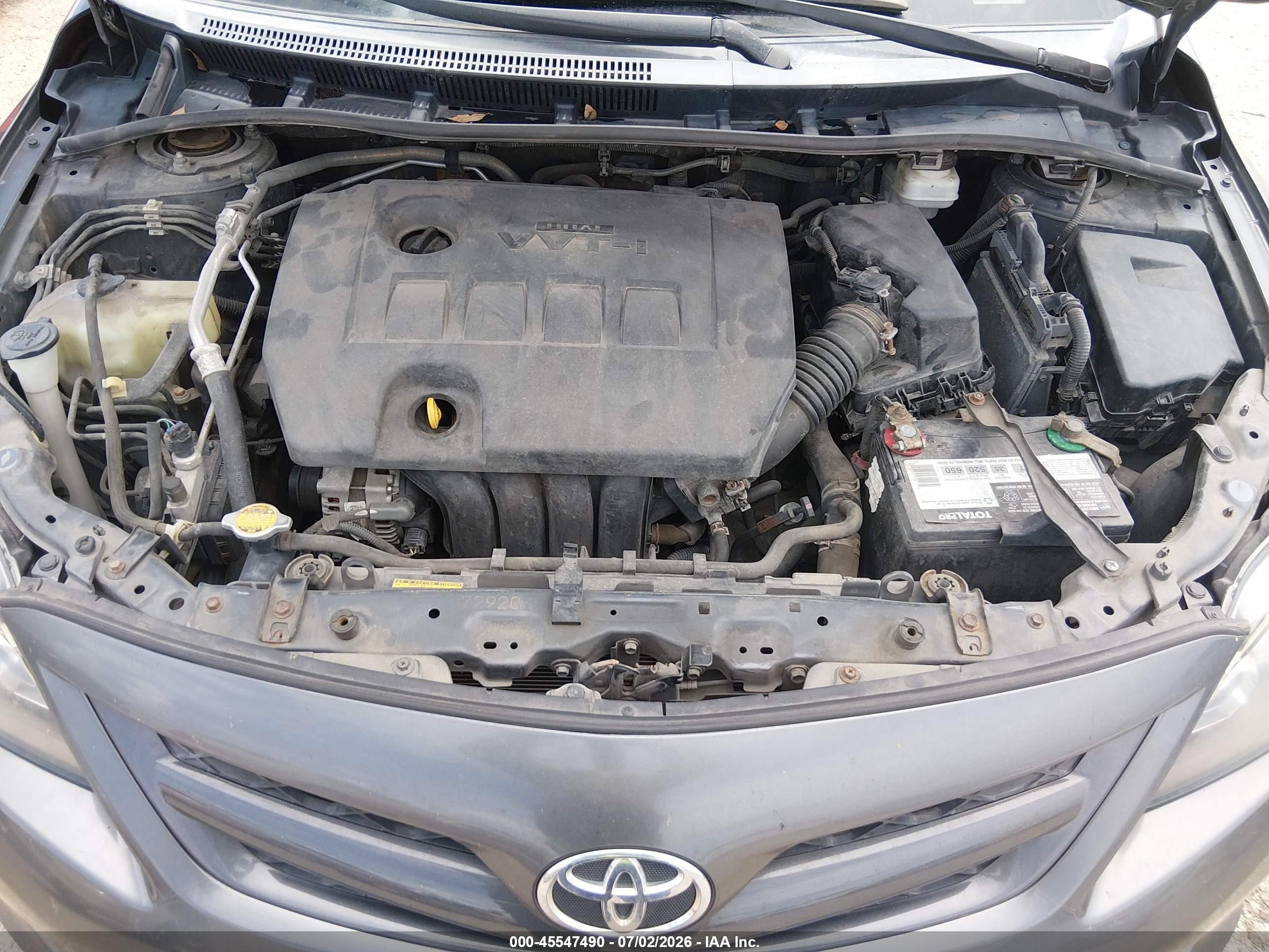 2013 Toyota Corolla S Gray vin: 2T1BU4EE2DC079899