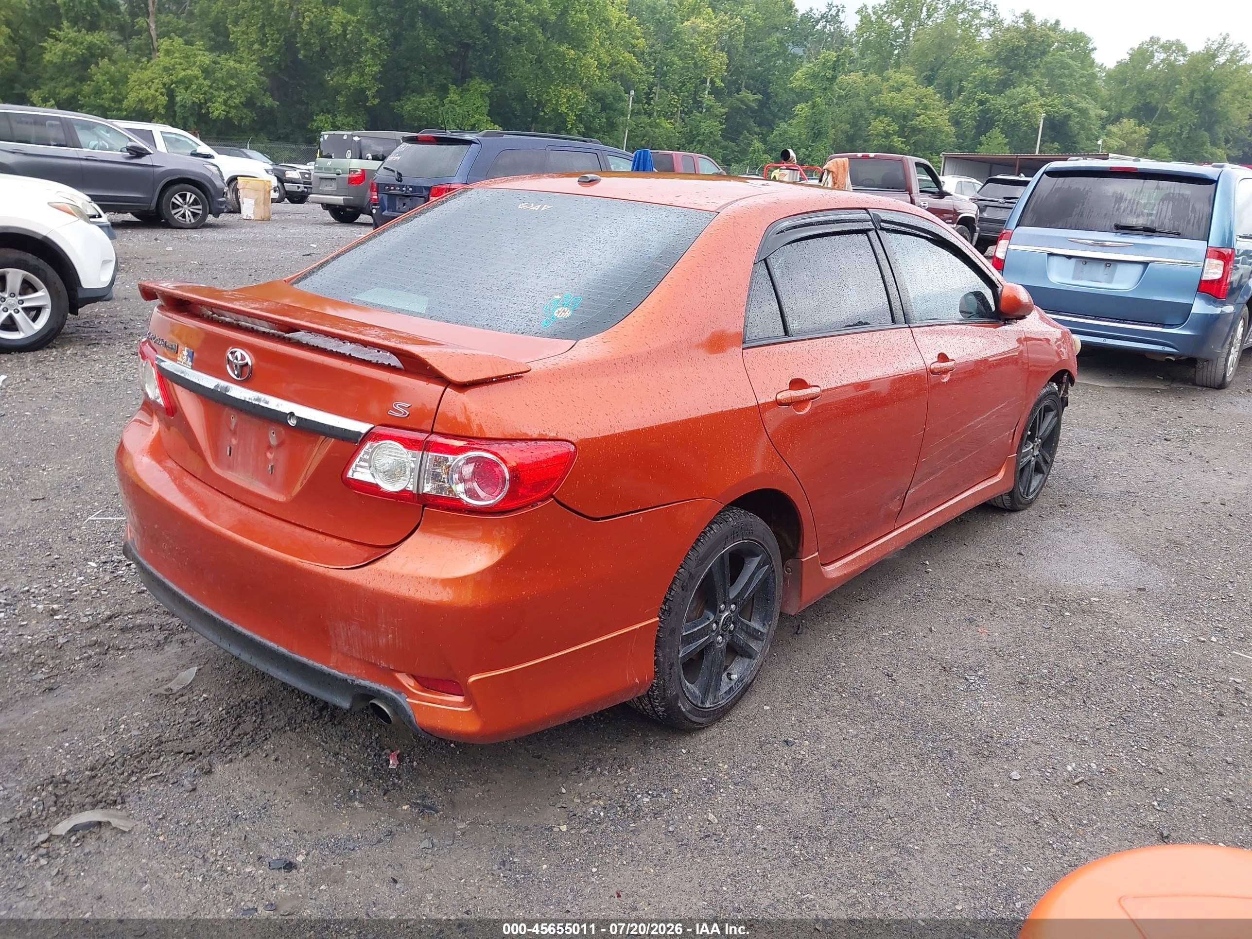 2013 Toyota Corolla S Special Edition Orange vin: 2T1BU4EE2DC084083