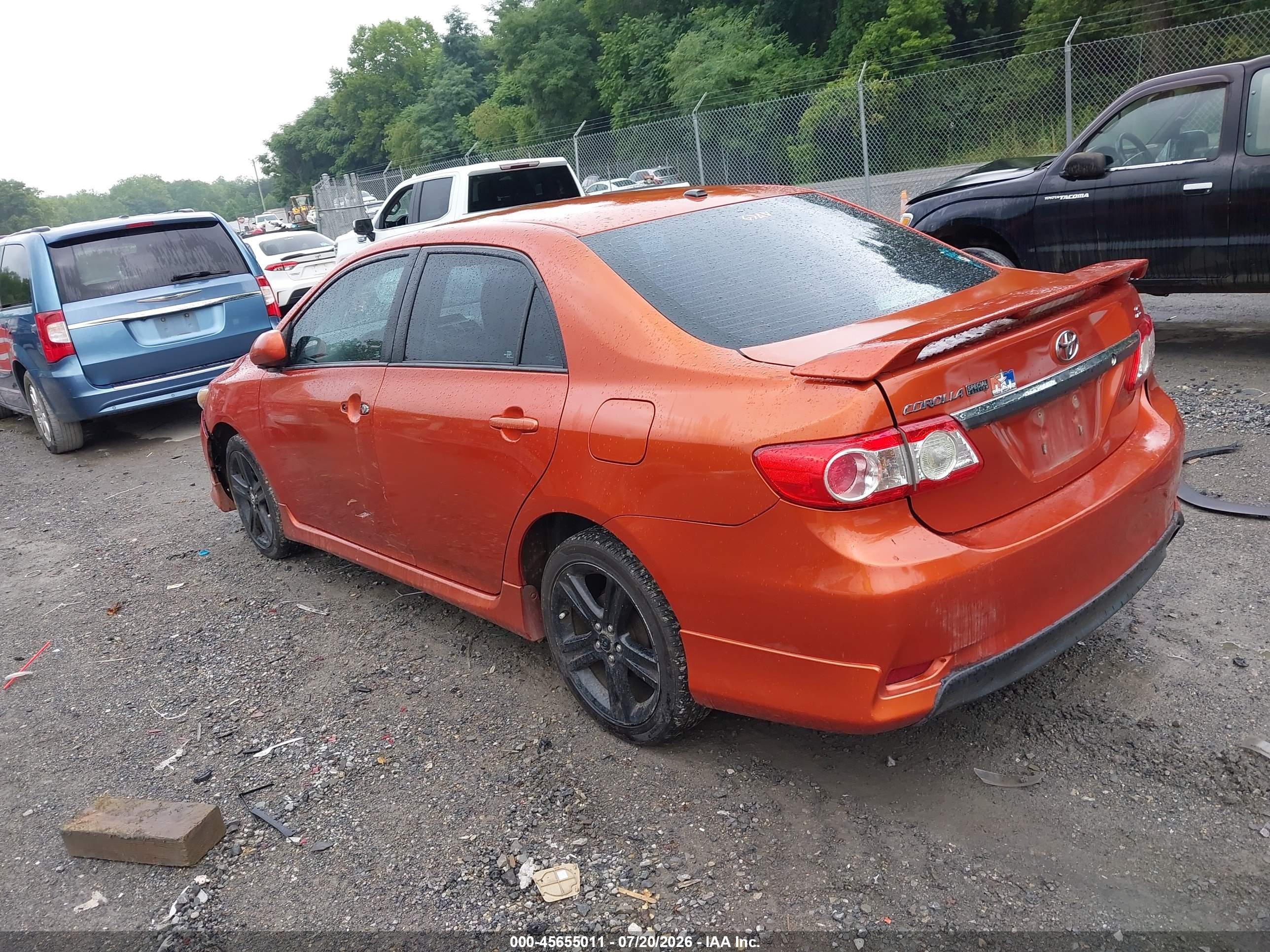 2013 Toyota Corolla S Special Edition Orange vin: 2T1BU4EE2DC084083