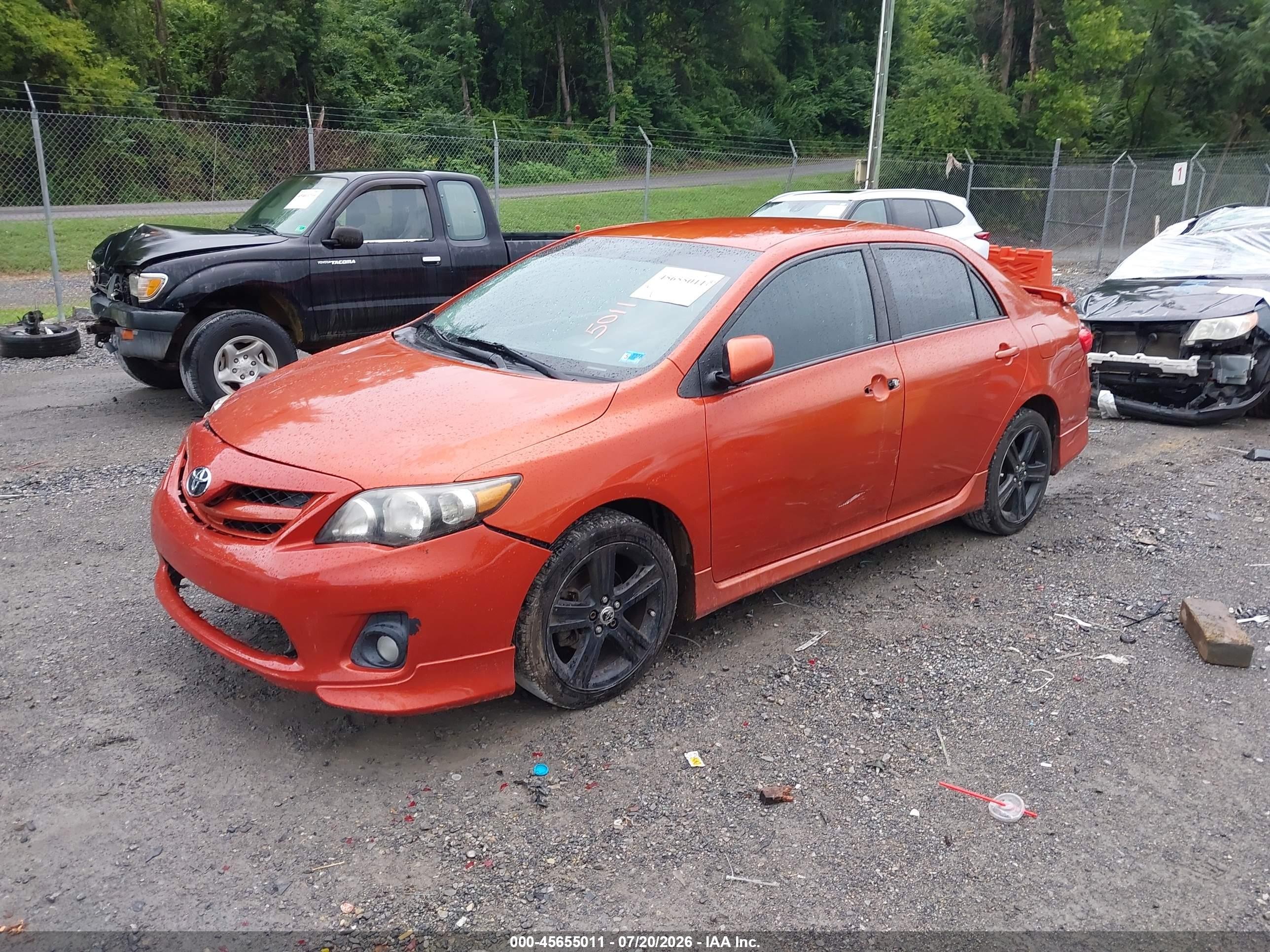2013 Toyota Corolla S Special Edition Orange vin: 2T1BU4EE2DC084083