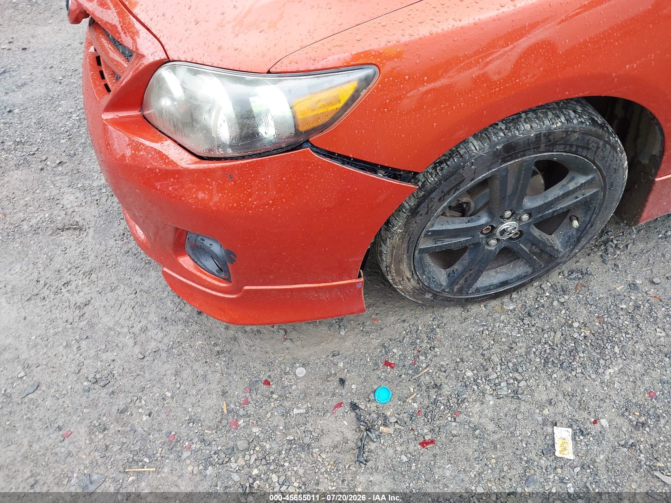 2013 Toyota Corolla S Special Edition Orange vin: 2T1BU4EE2DC084083