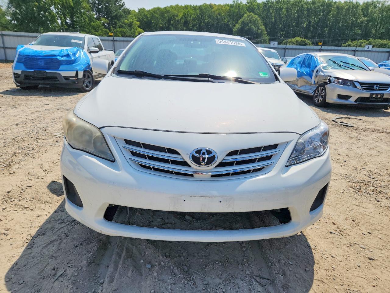 2013 Toyota Corolla Le White vin: 2T1BU4EE2DC099439