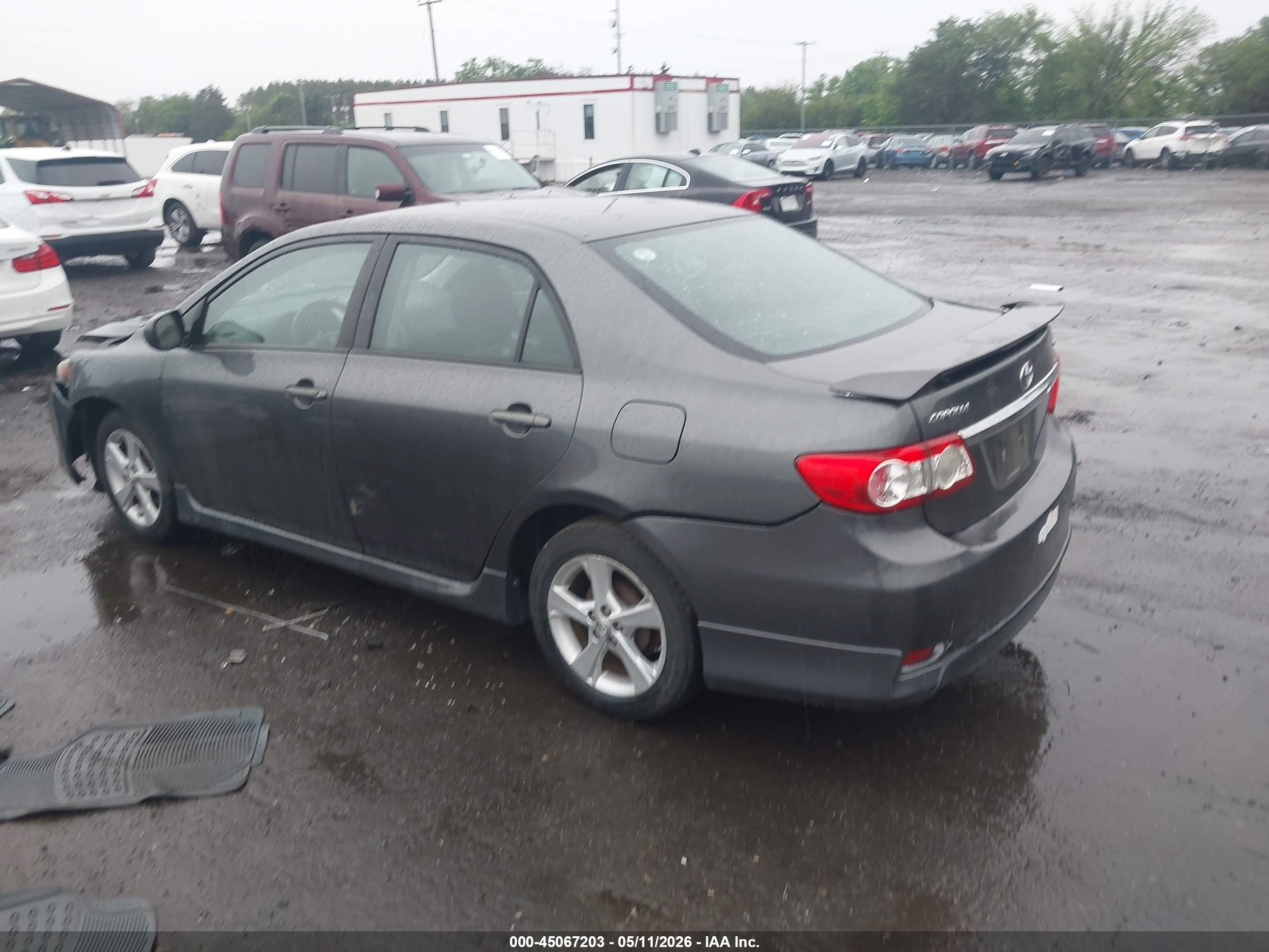 2013 Toyota Corolla S Gray vin: 2T1BU4EE2DC110584