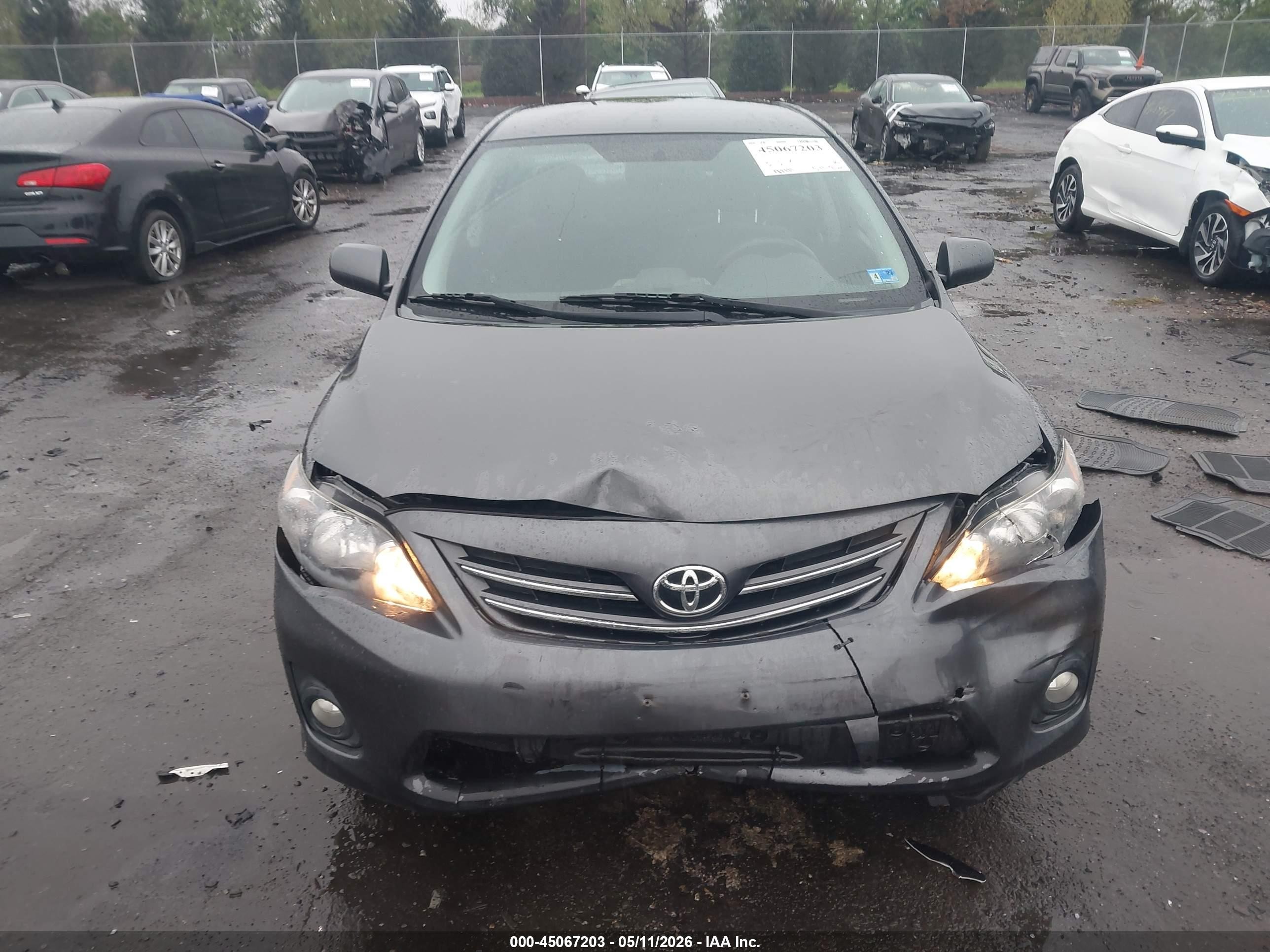2013 Toyota Corolla S Gray vin: 2T1BU4EE2DC110584