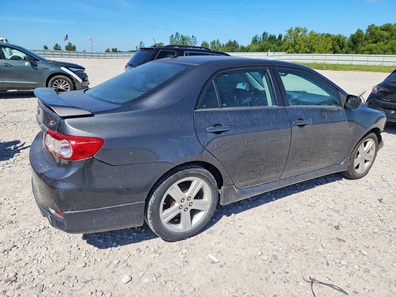 2013 Toyota Corolla S Серый vin: 2T1BU4EE2DC125599