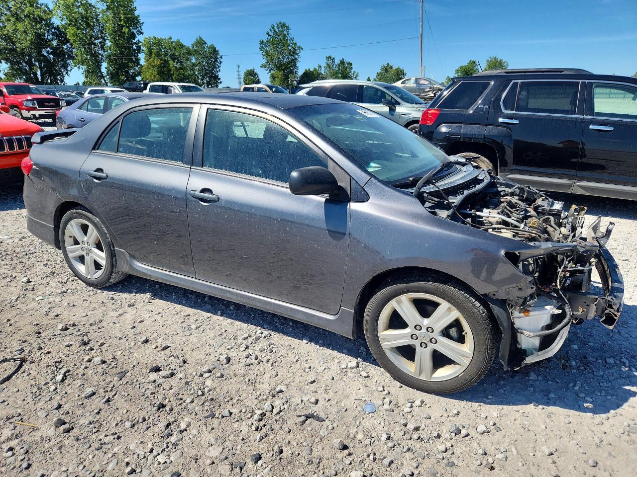 2013 Toyota Corolla S Серый vin: 2T1BU4EE2DC125599