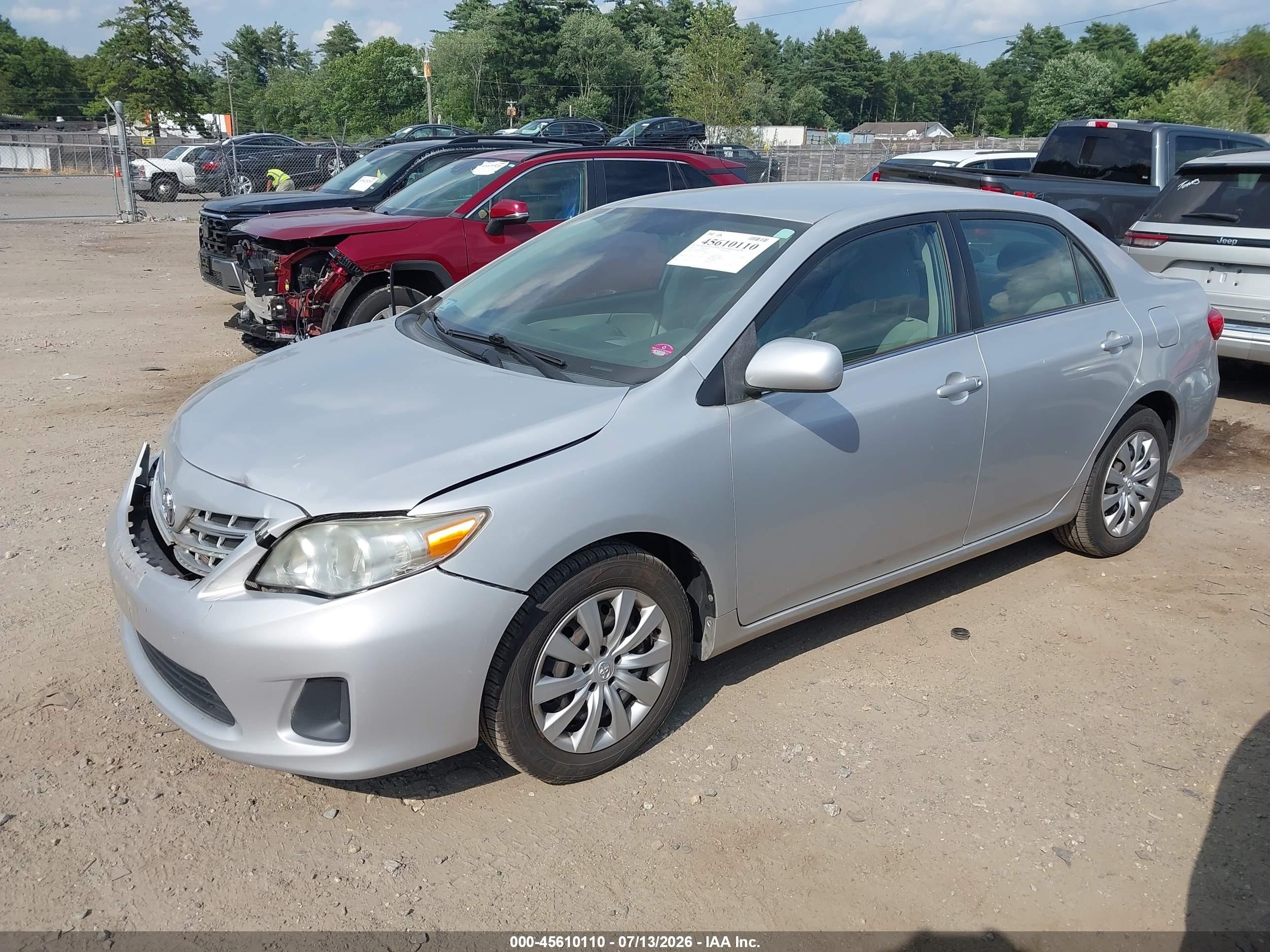 2013 Toyota Corolla Le Silver vin: 2T1BU4EE2DC926954